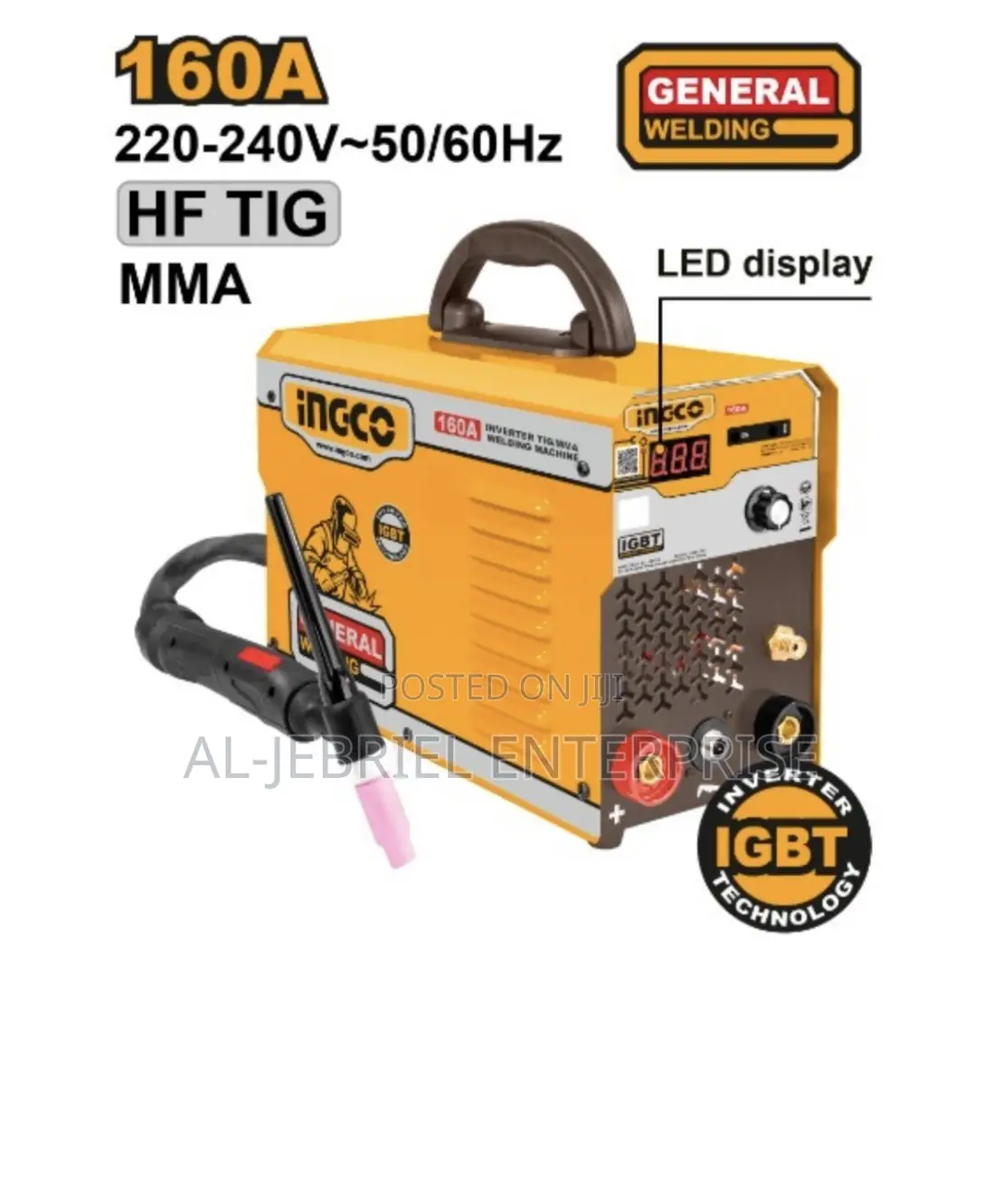 Ingco 160A Inverter TIG/MMA Welding Machine
