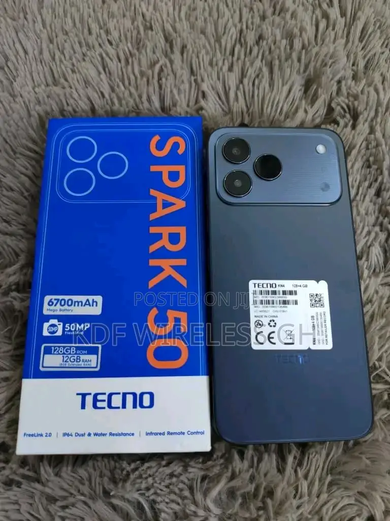 New Tecno Spark 50 128 GB Black