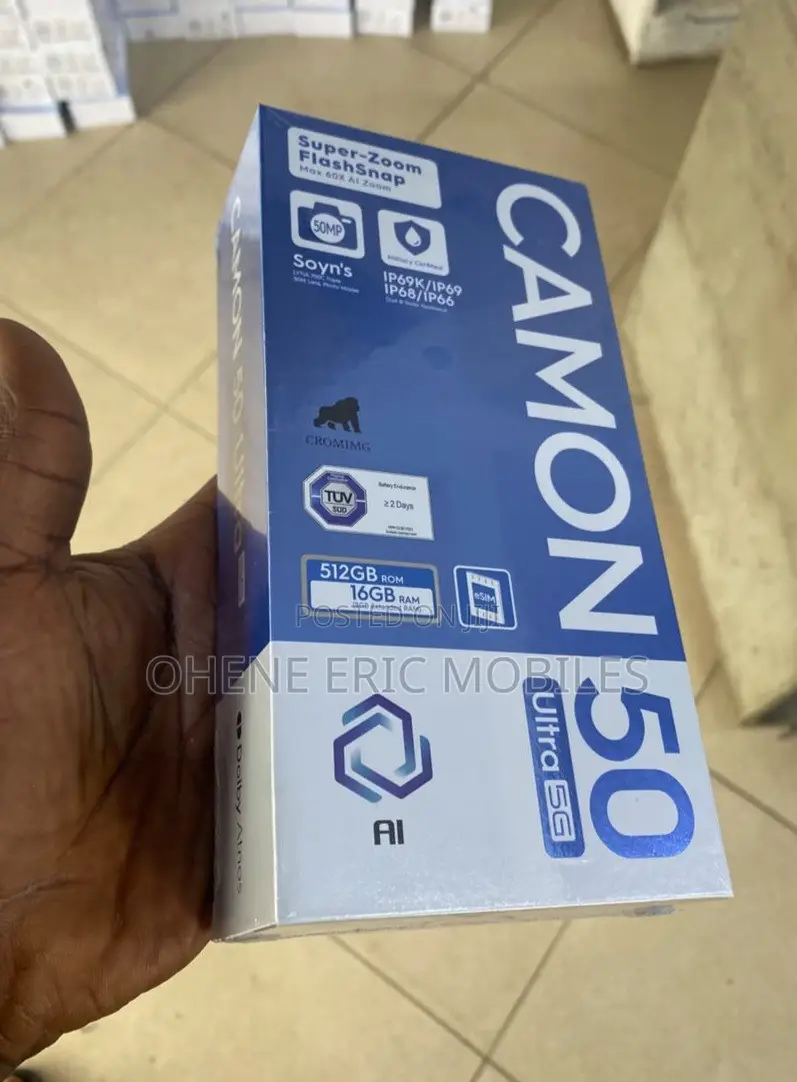 New Tecno Camon 50 Ultra 512 GB Black