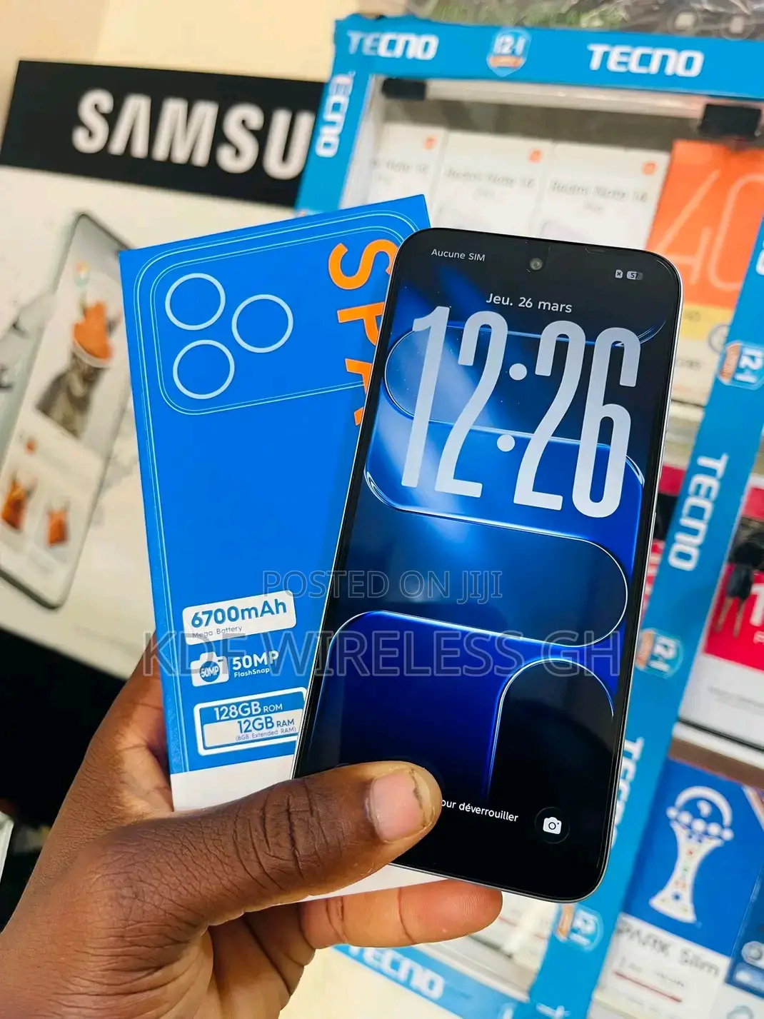 New Tecno Spark 50 128 GB Black