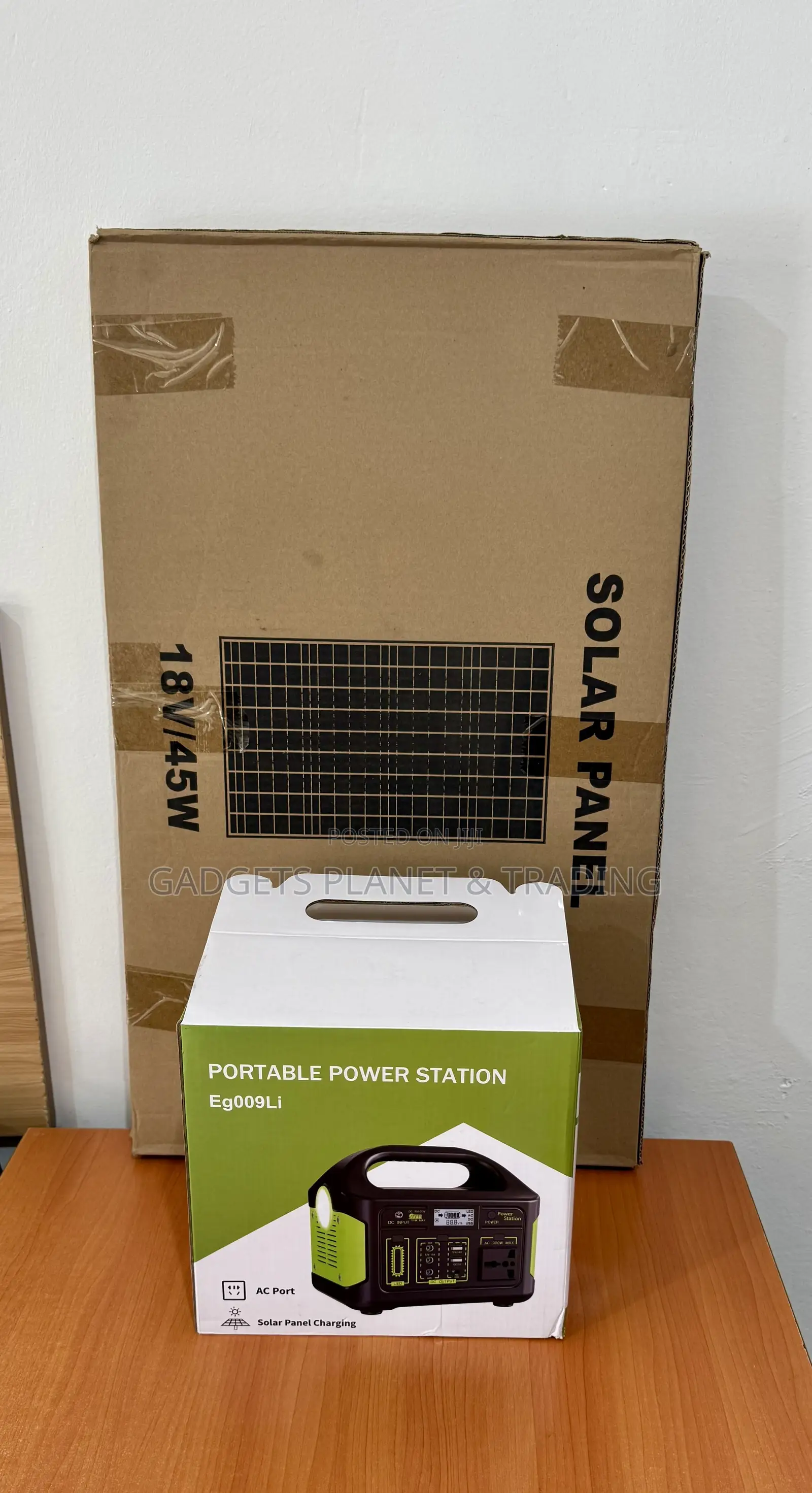 300W DC Lithium-Ion Portable Power Station With Outdoor Solar Panel