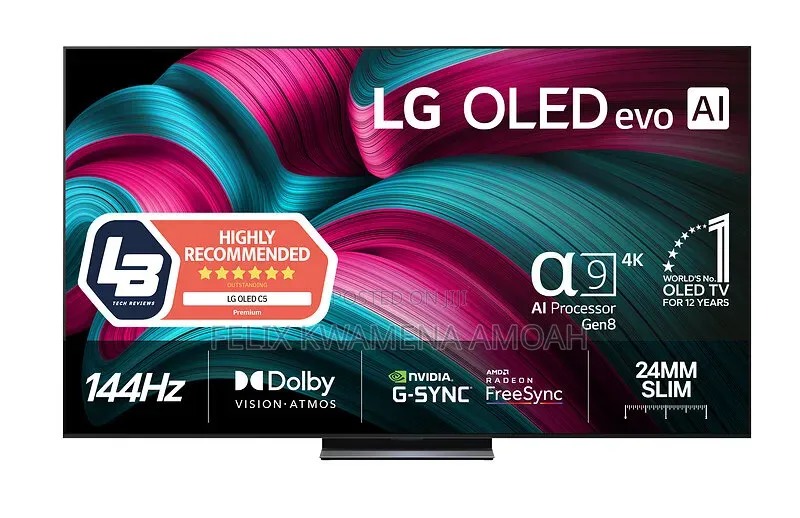 LG OLED 83 Inches Evo AI C5 144Hz Smart TV AI Magic Remote webOS25