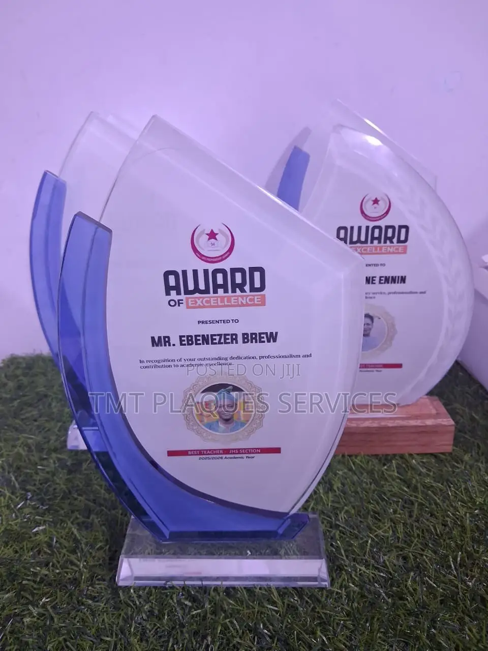 Crystal Award Plaque Branding and Plaque