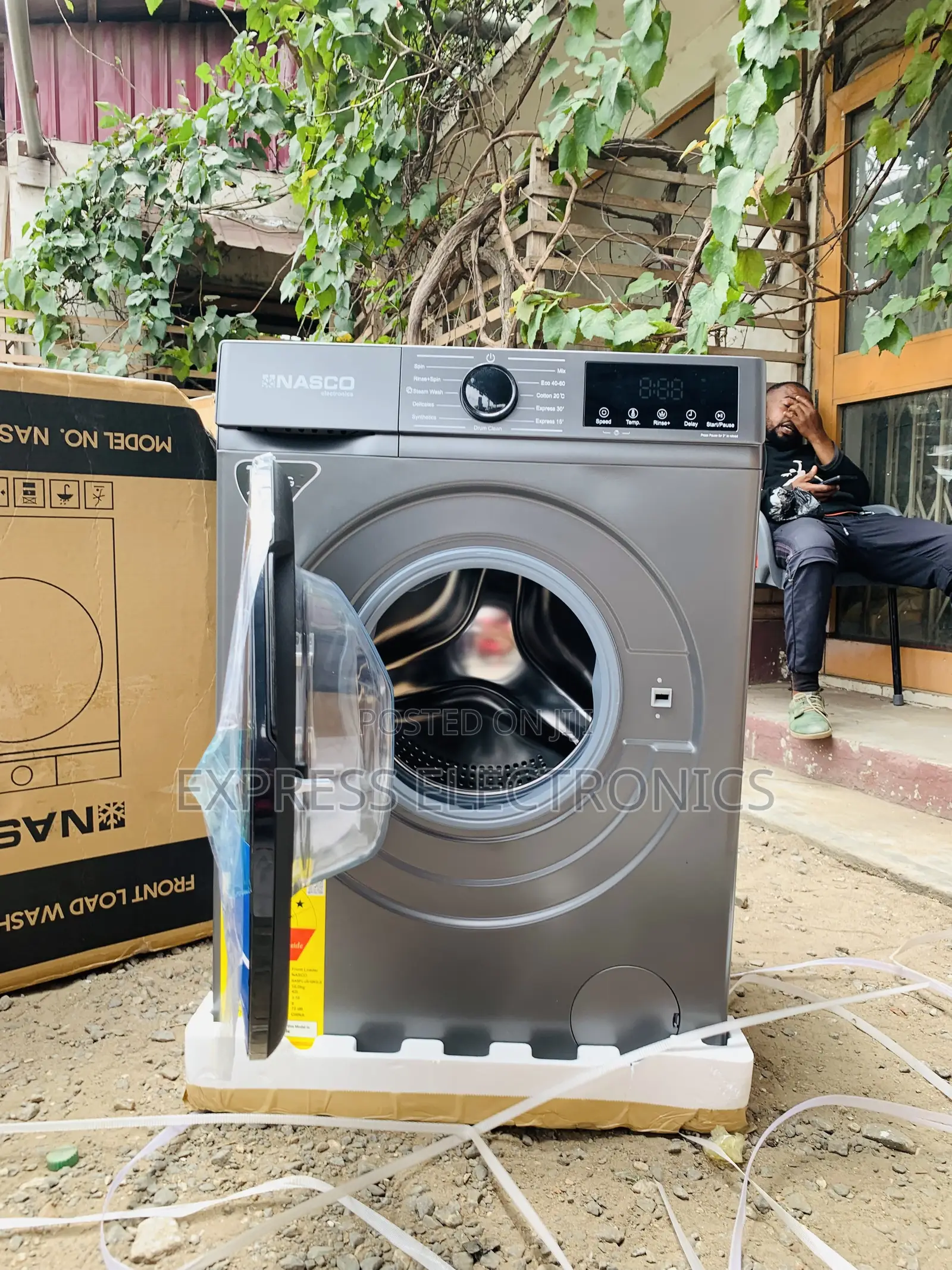Limited Stock Nasco Nasfl-Js10kg-S Front Load Washing Machine – 10kg