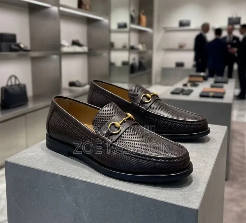 Men's Leather Loafers Shoe(salvatore Ferragamo)