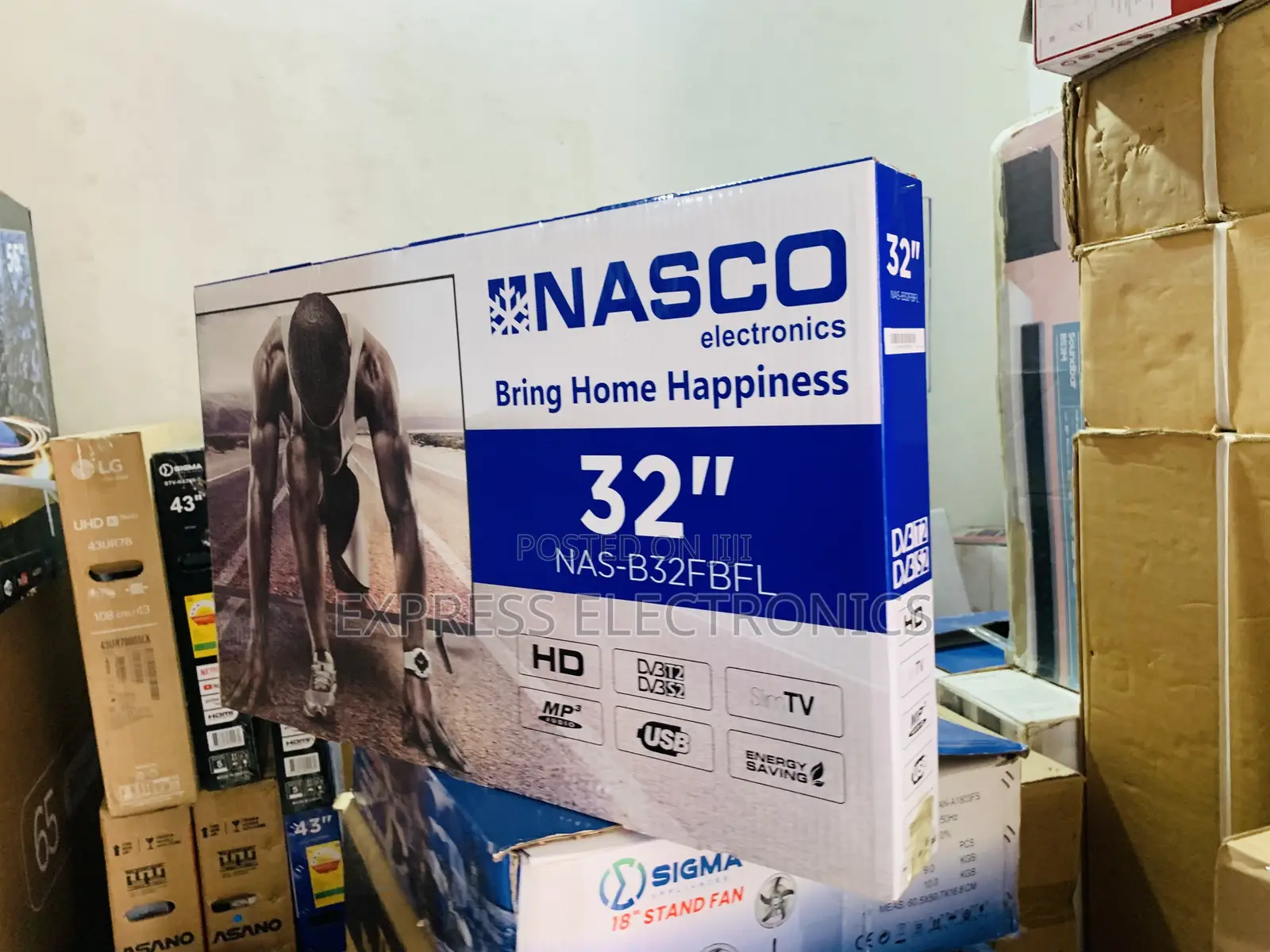 Highly Recommended Nasco 32" Digital Satellite TV (NAS-B32FBFL)FHD