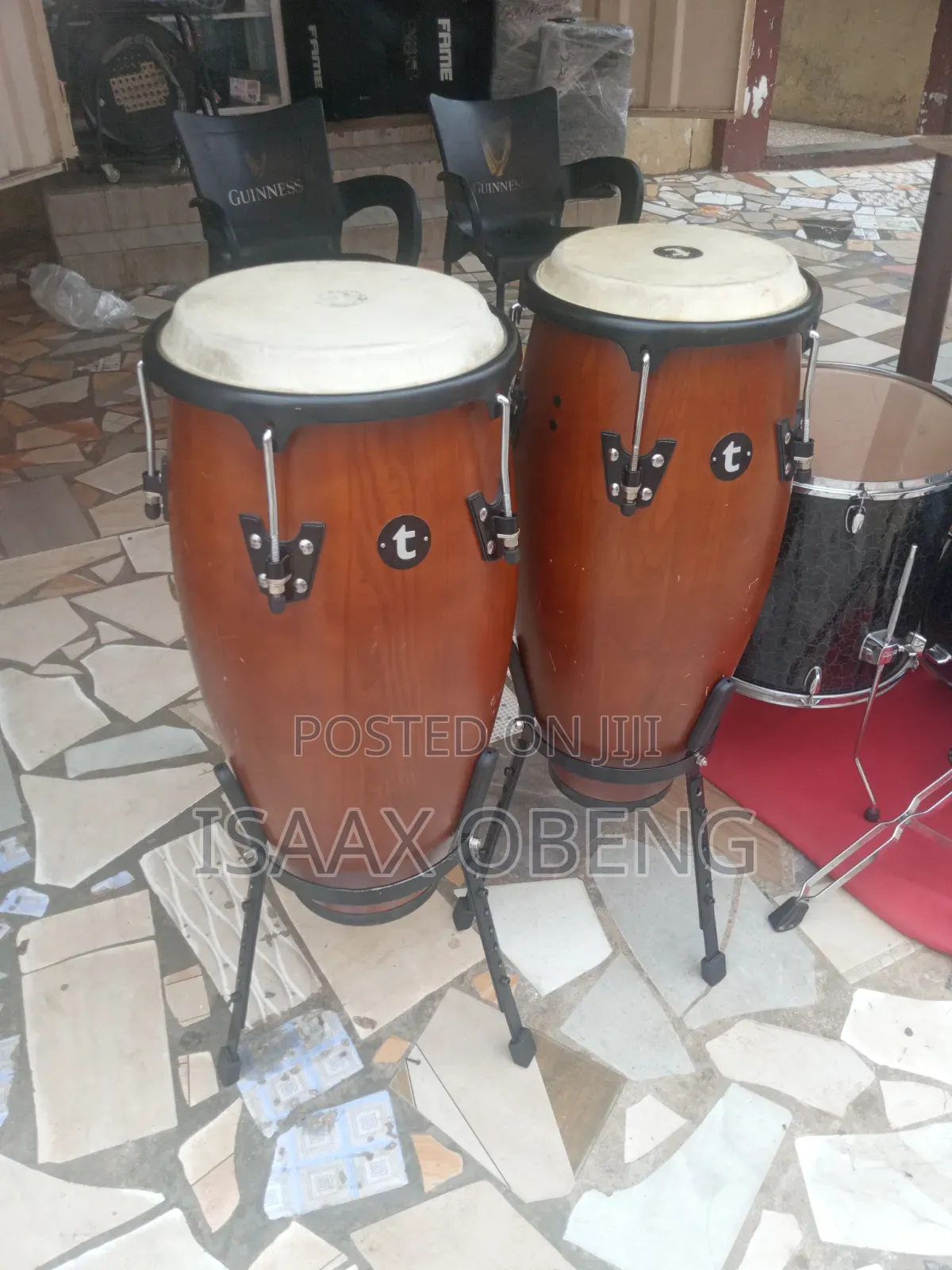 Original T-Series Conga Drums (Pair) With Stands
