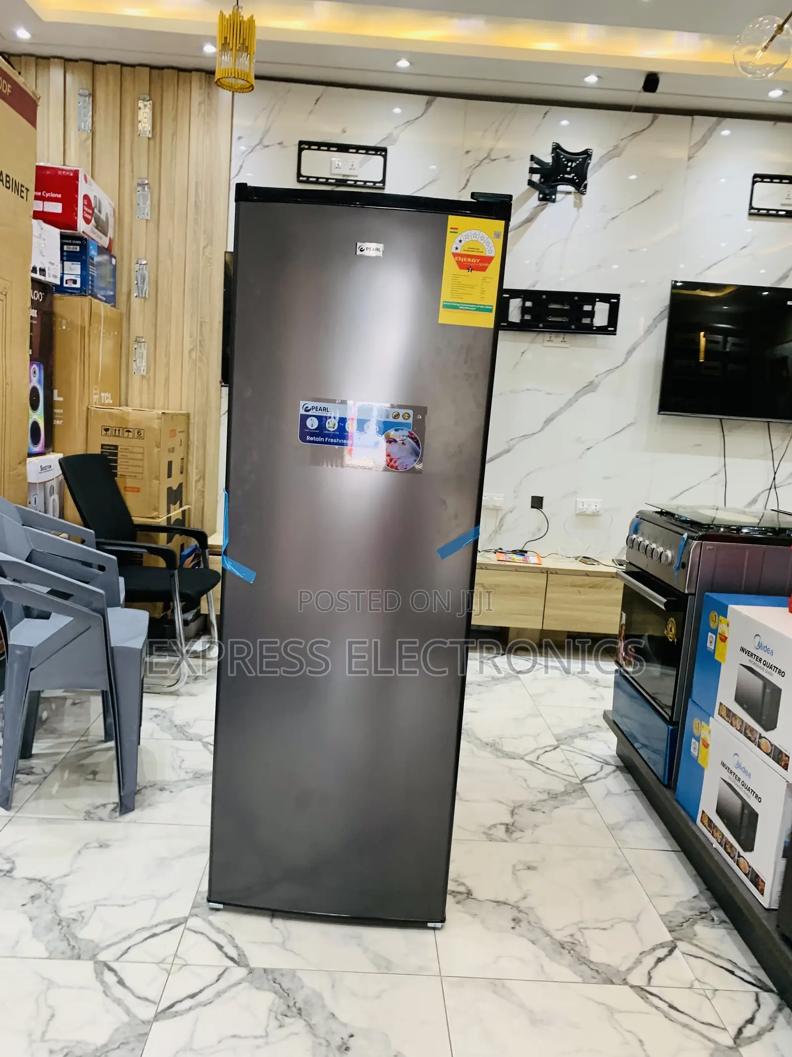 Highly Recommended 225L Pearl Upright Freezer PUF-370 Multi Air Flow
