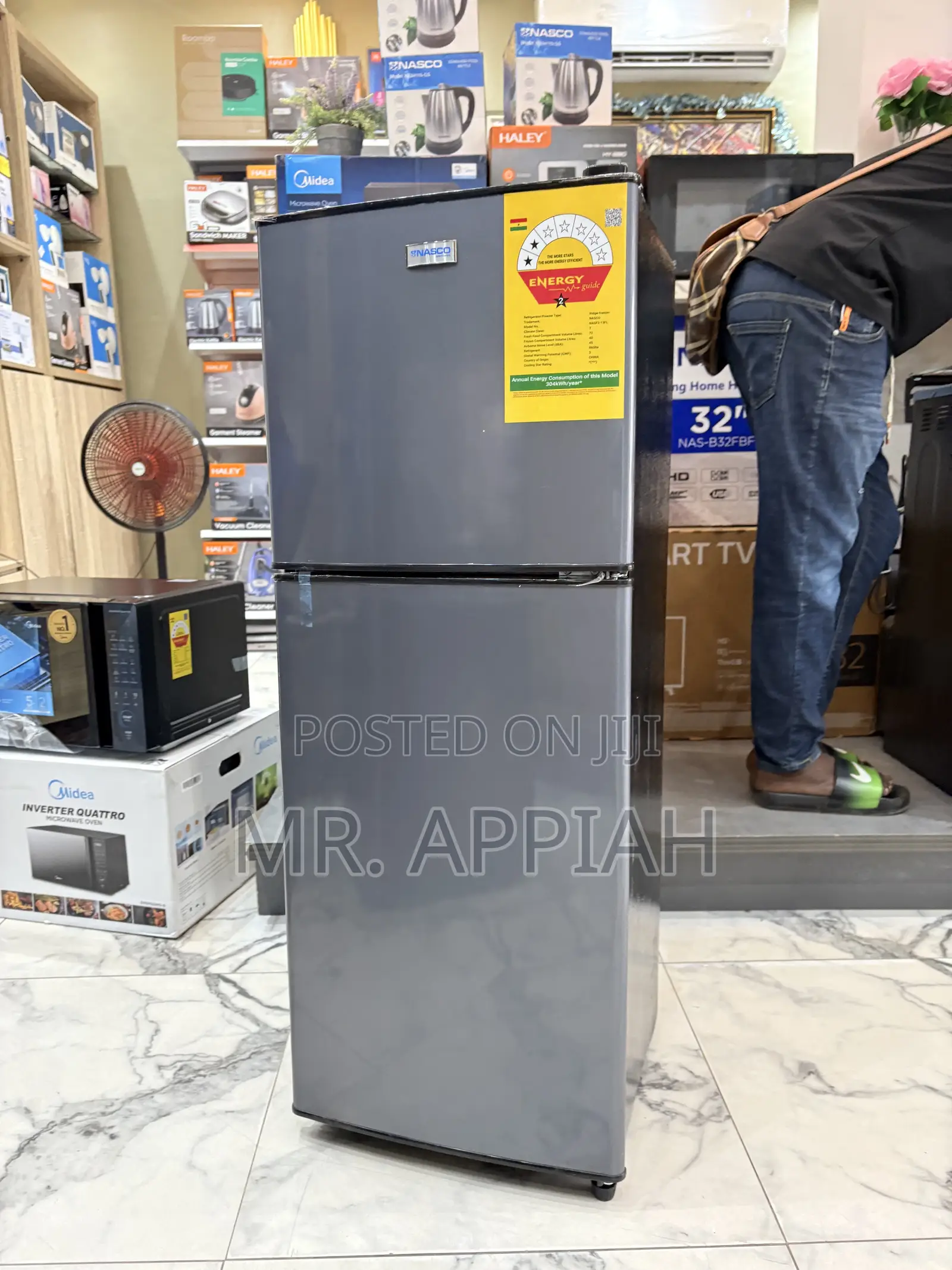 Super Affordable Nasco Nas F2-13fl 112L Top Mount Freezer Fridge 
