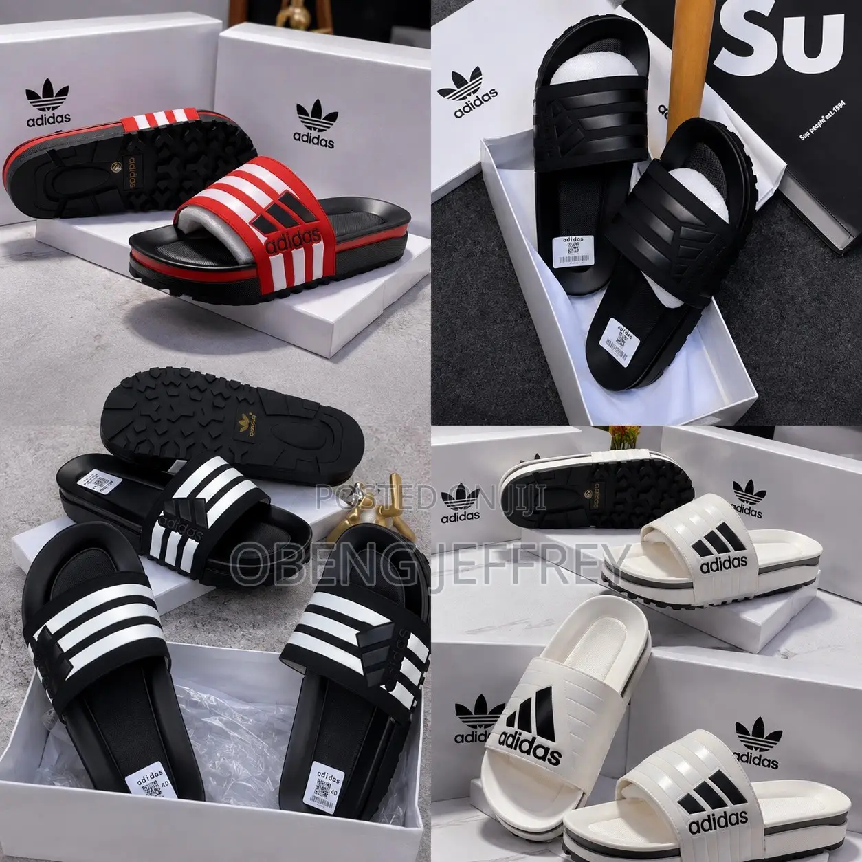 Original Adidas Adilette Slides in Colours
