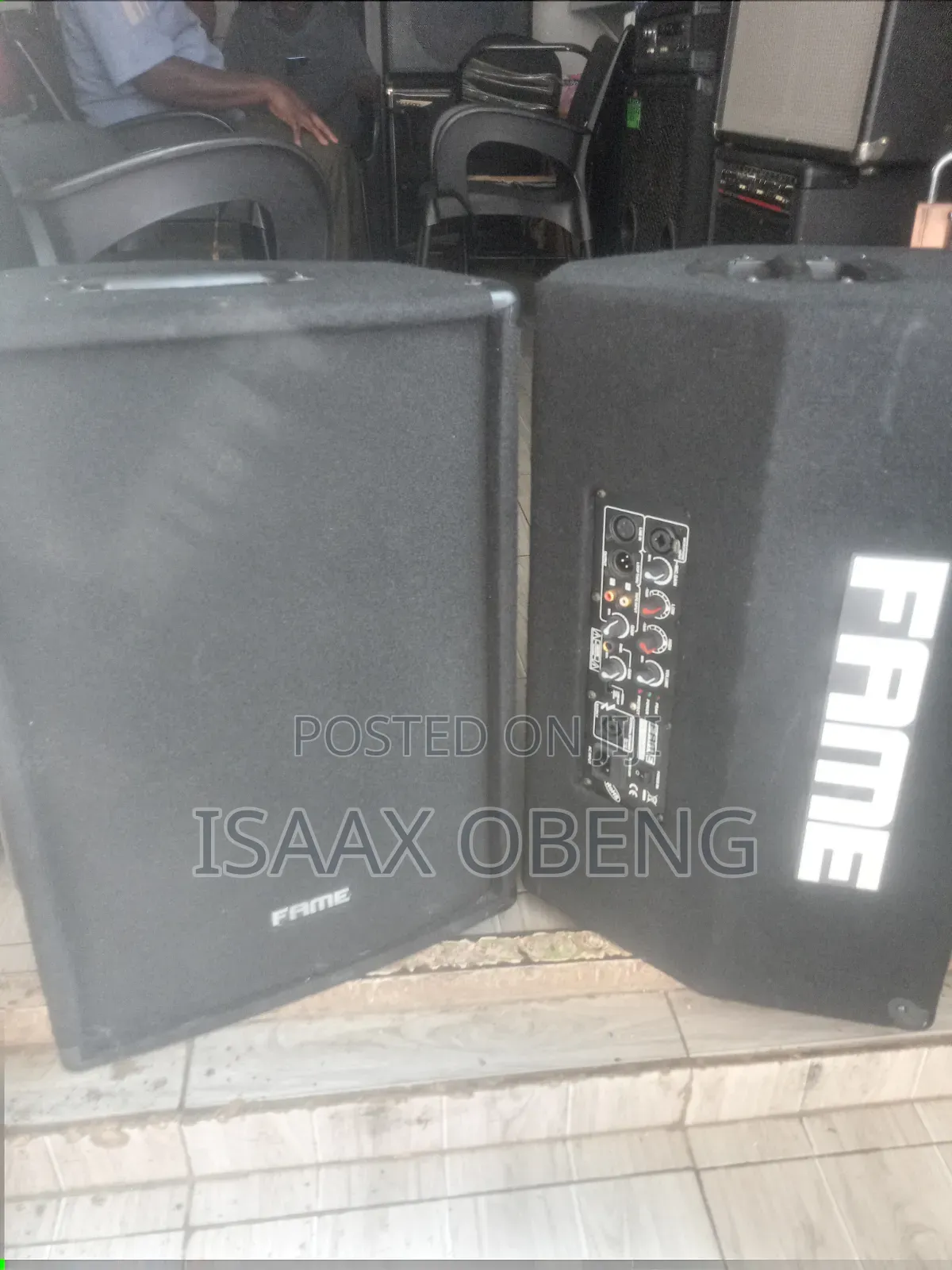 FAME 15" Active Speakers (Pair) - 1000W Powerful PA System