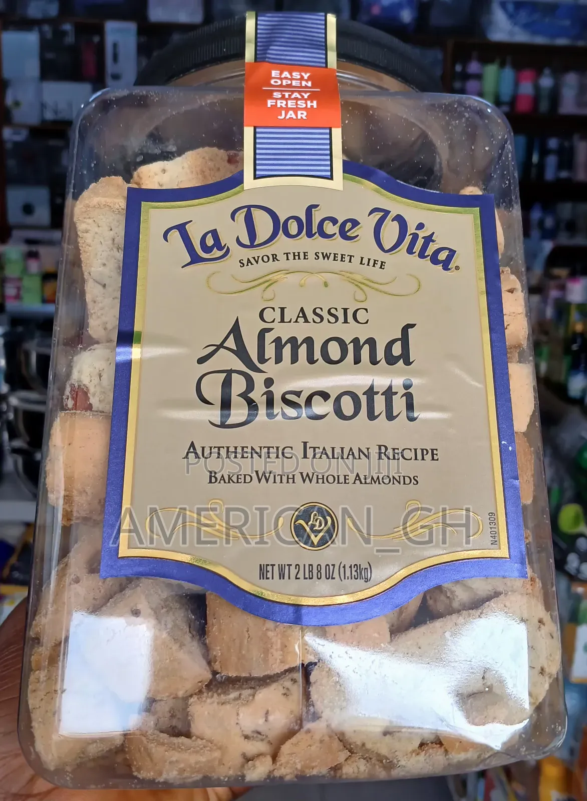 La Dolce Vita Almond Biscotti, 1.13kg