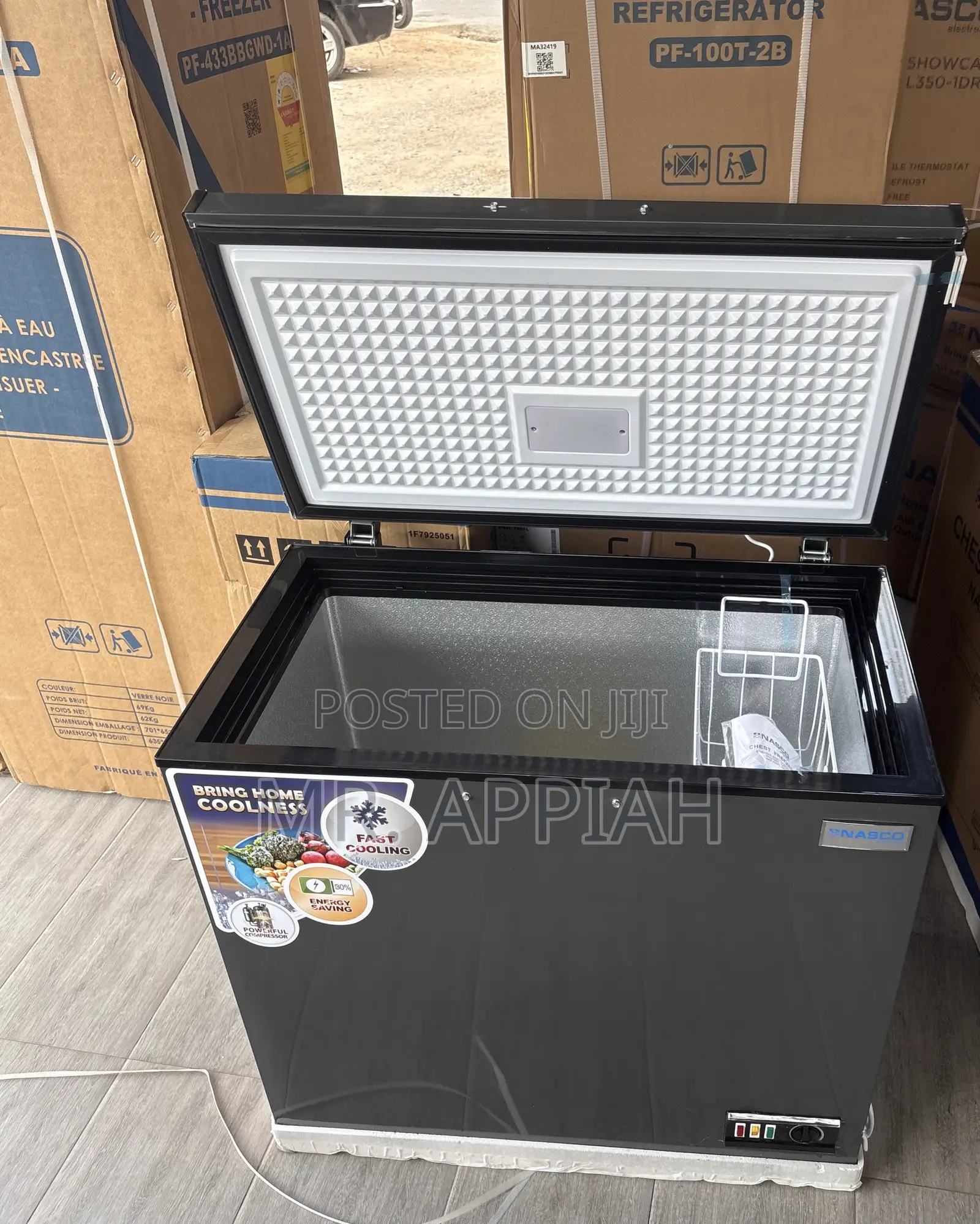 Super Adorable Nasco Single Door Chest Freezer(Gray) 