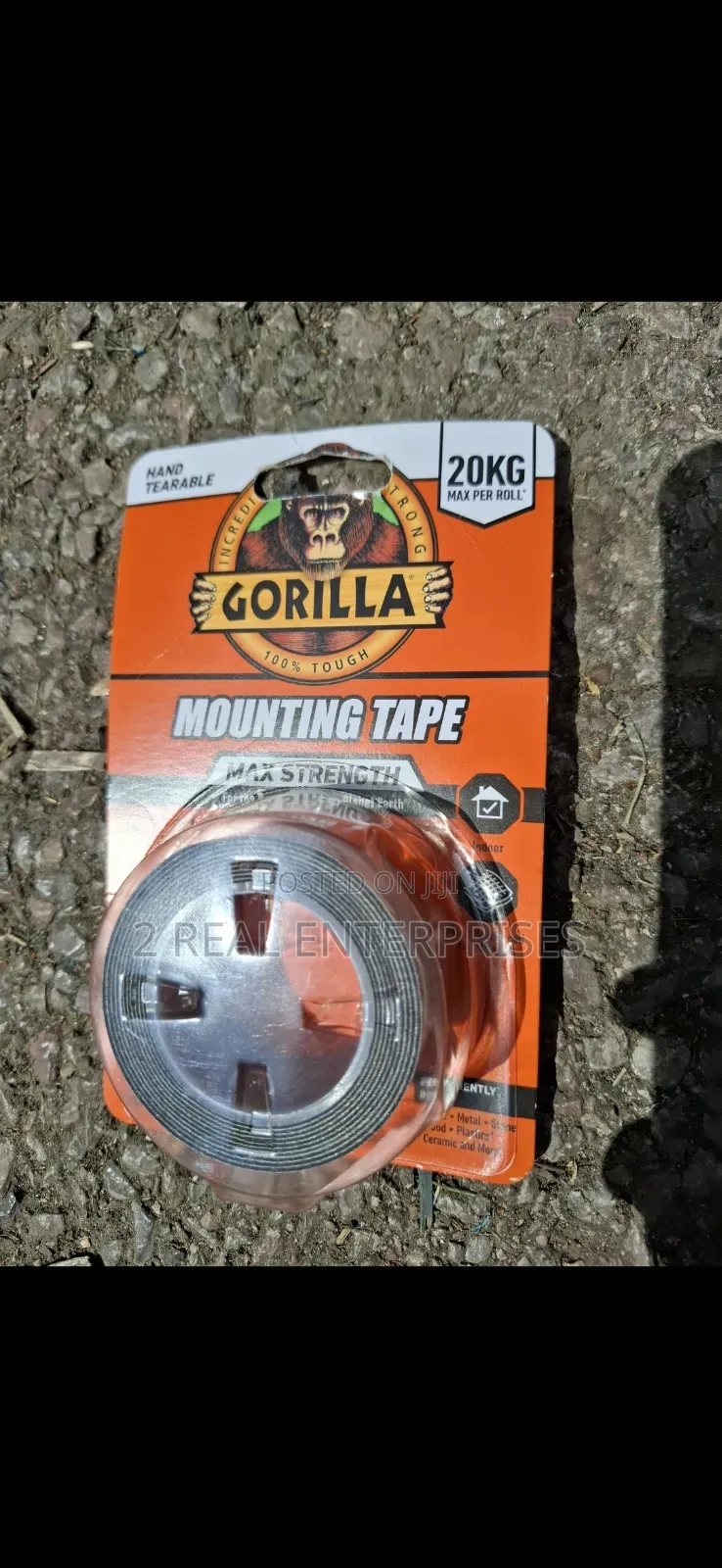 Gorilla Max Strength Double Sided Mounting Tape 20kg