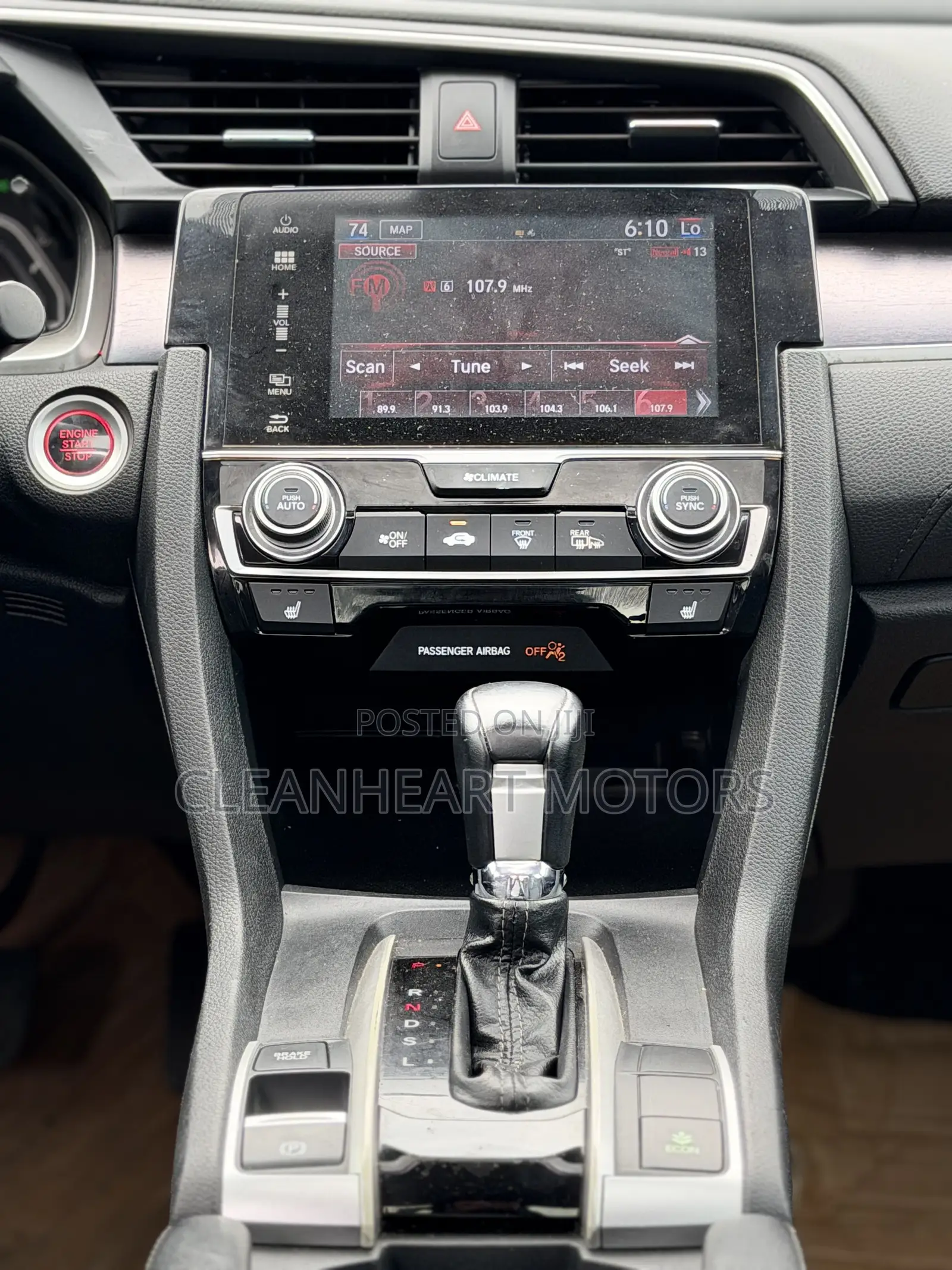 Honda Civic Touring 4dr Sedan (1.5L 4cyl) 2017 Blue