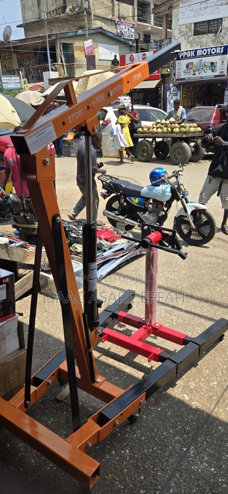 2Ton Engine Crane and Engine Stand Combo