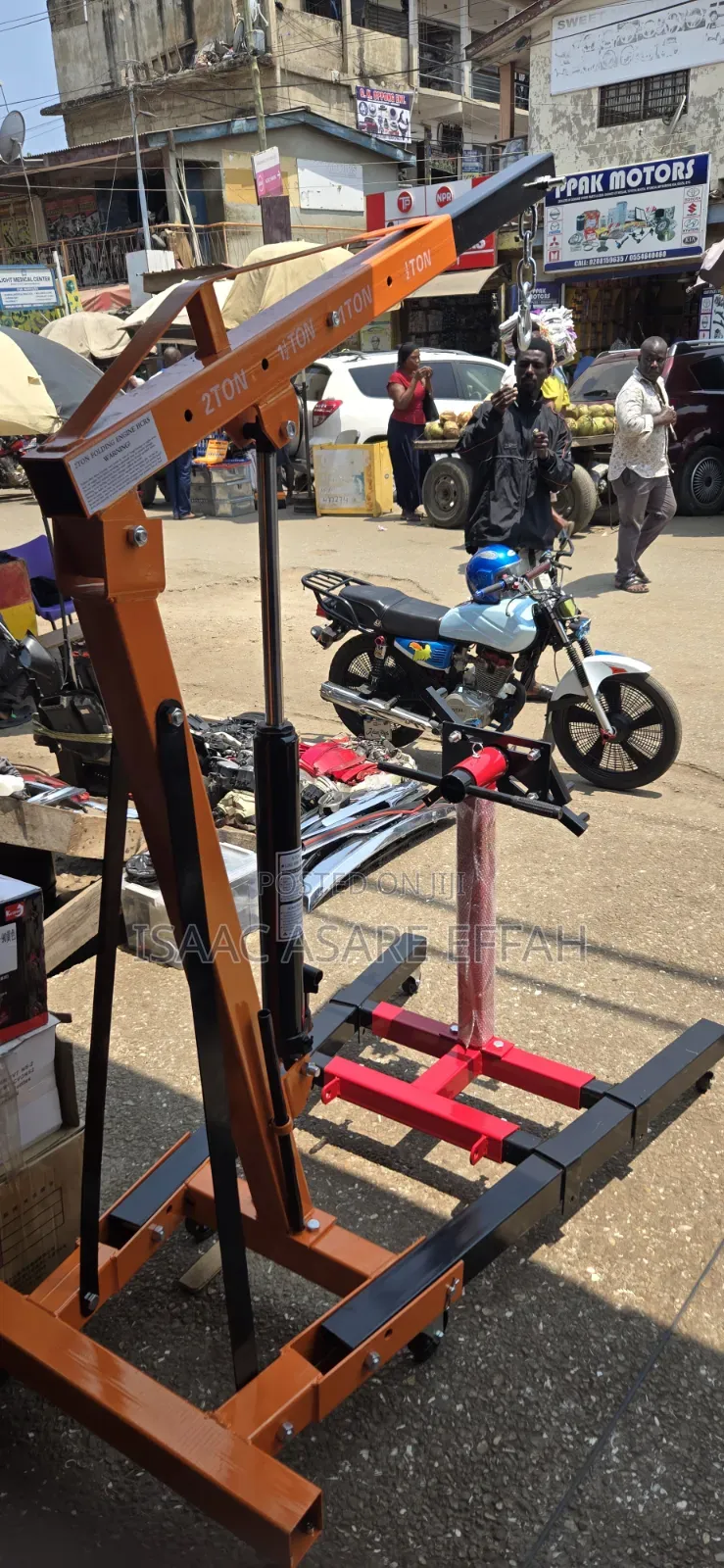 2Ton Engine Crane and Engine Stand Combo