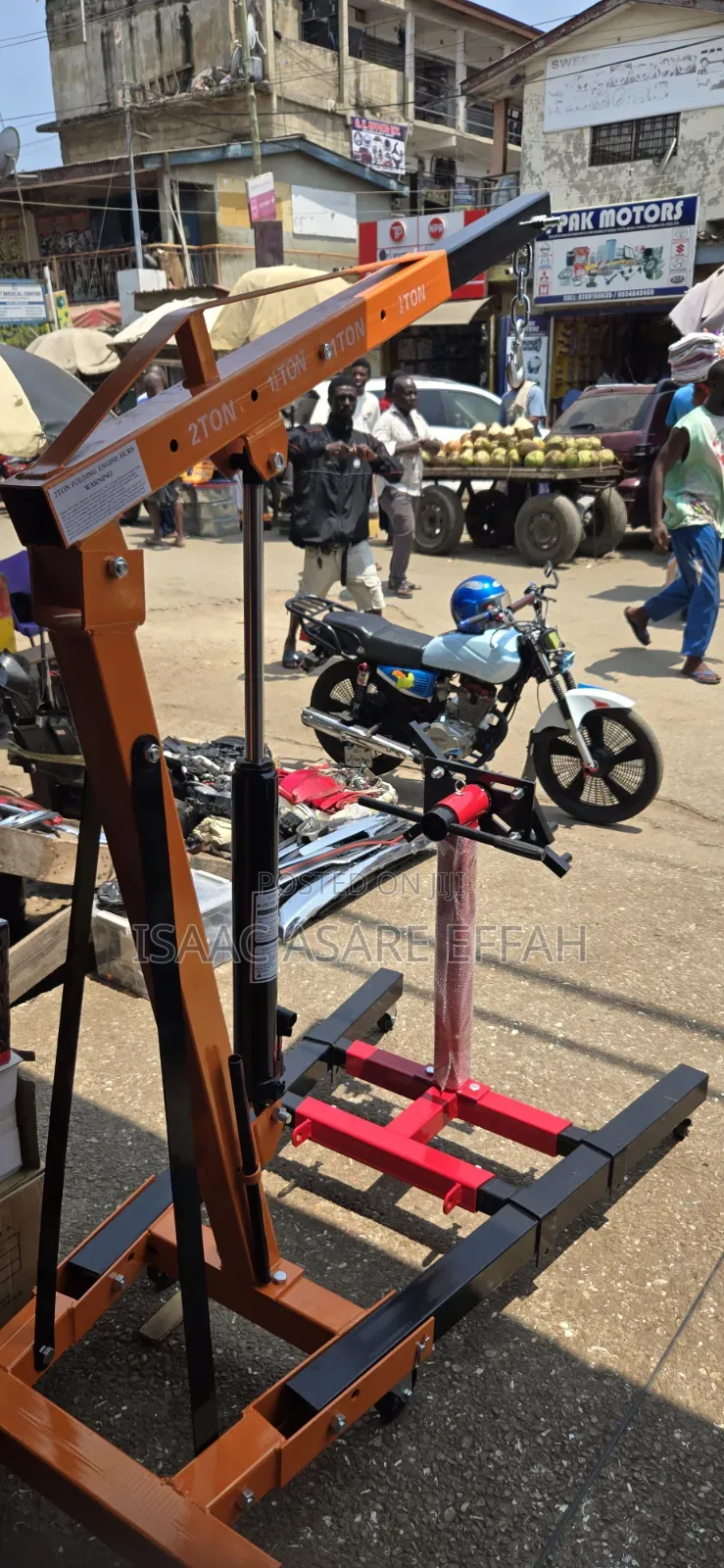 2Ton Engine Crane and Engine Stand Combo