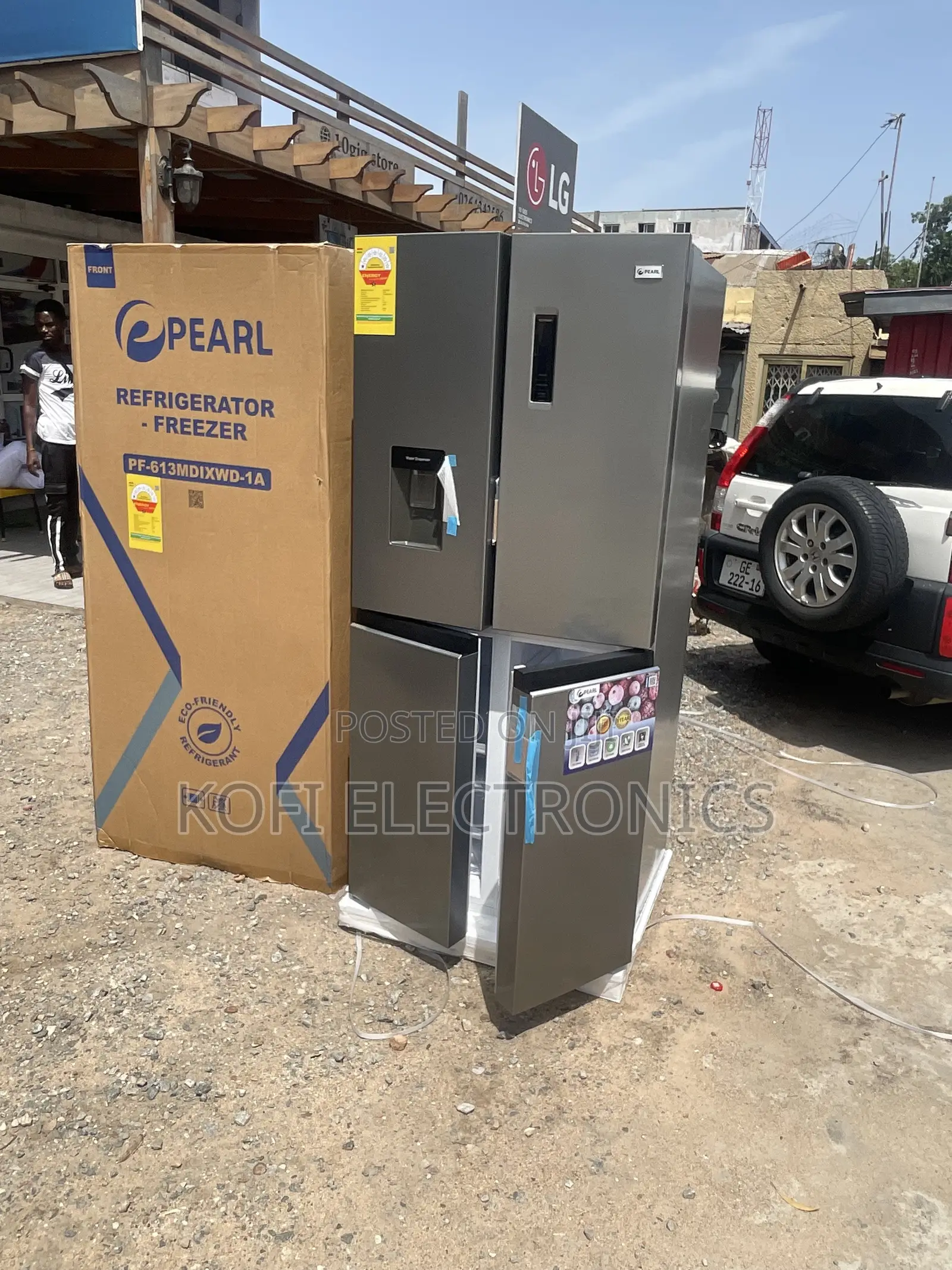 New 421litres Side by Side Fridge With Water Dispenser