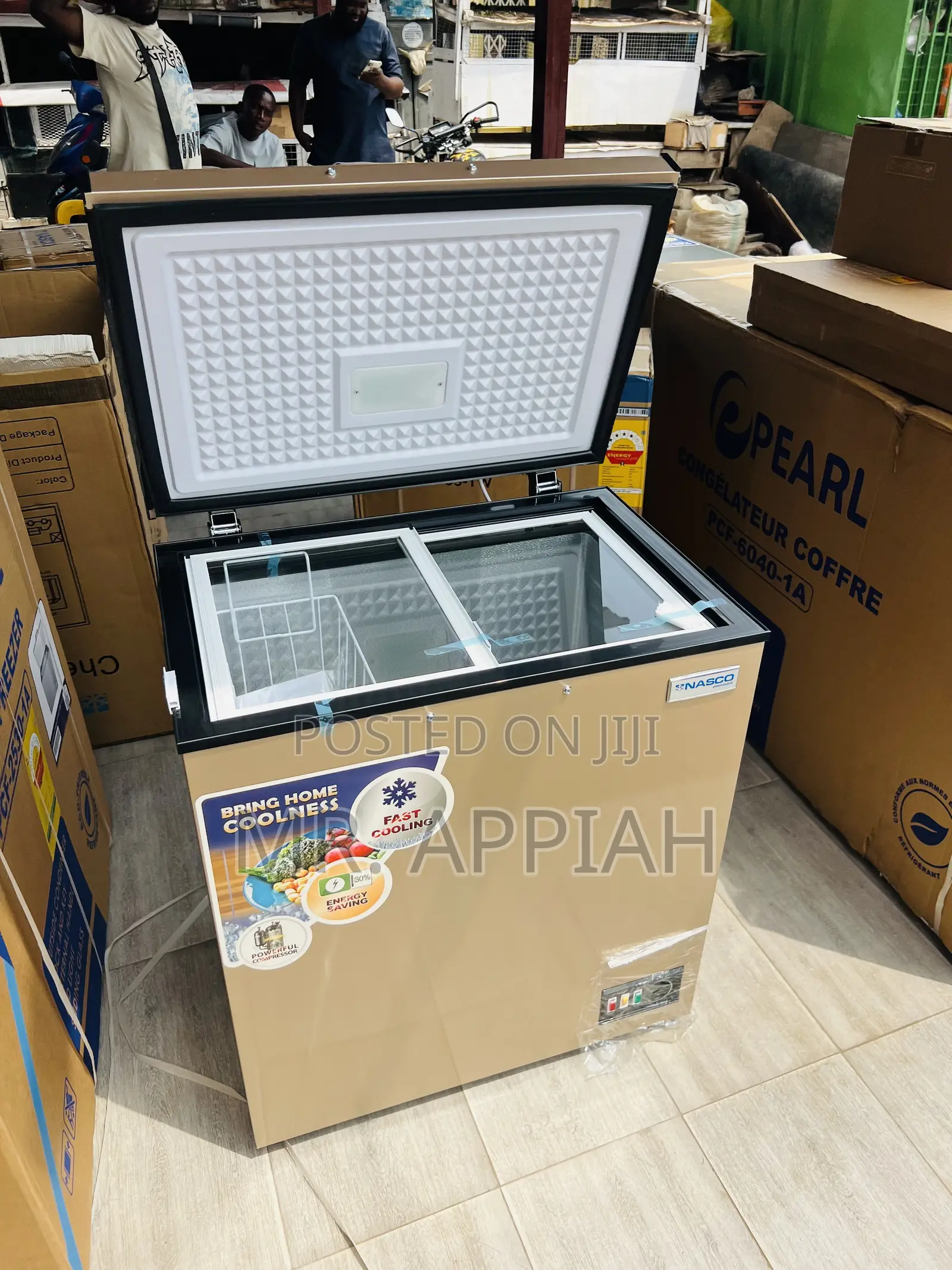 Super Classic Nasco Single Door Chest Freezer(Gold)200Fl 