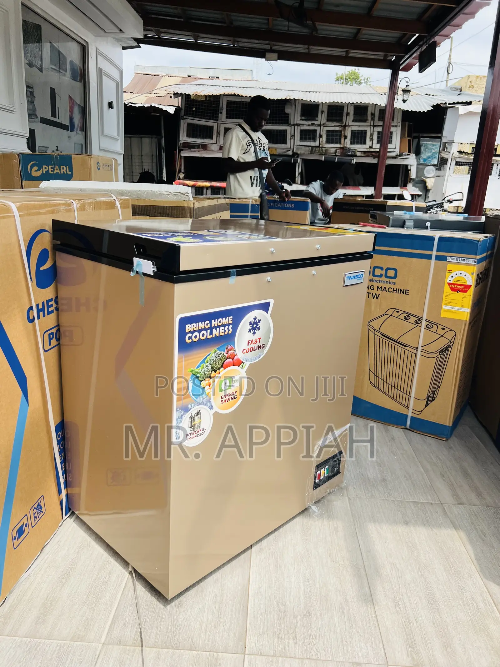Super Classic Nasco Single Door Chest Freezer(Gold)200Fl 