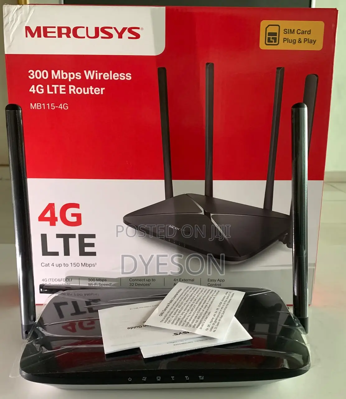 MB115-4G New Comers
300 MBPS Wireless N 4G LTE Router