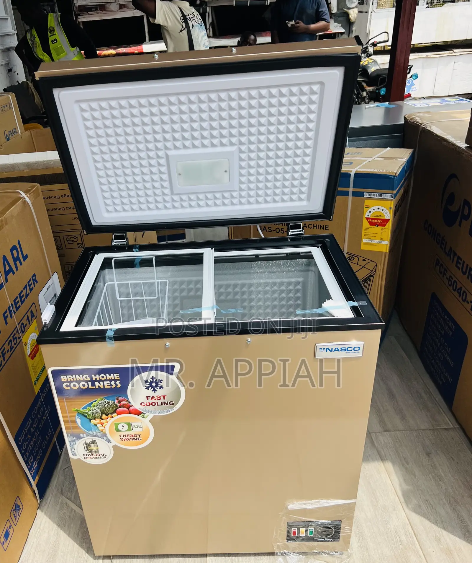 Extremely Classic Nasco 150L Single Door Chest Freezer(Gold) 