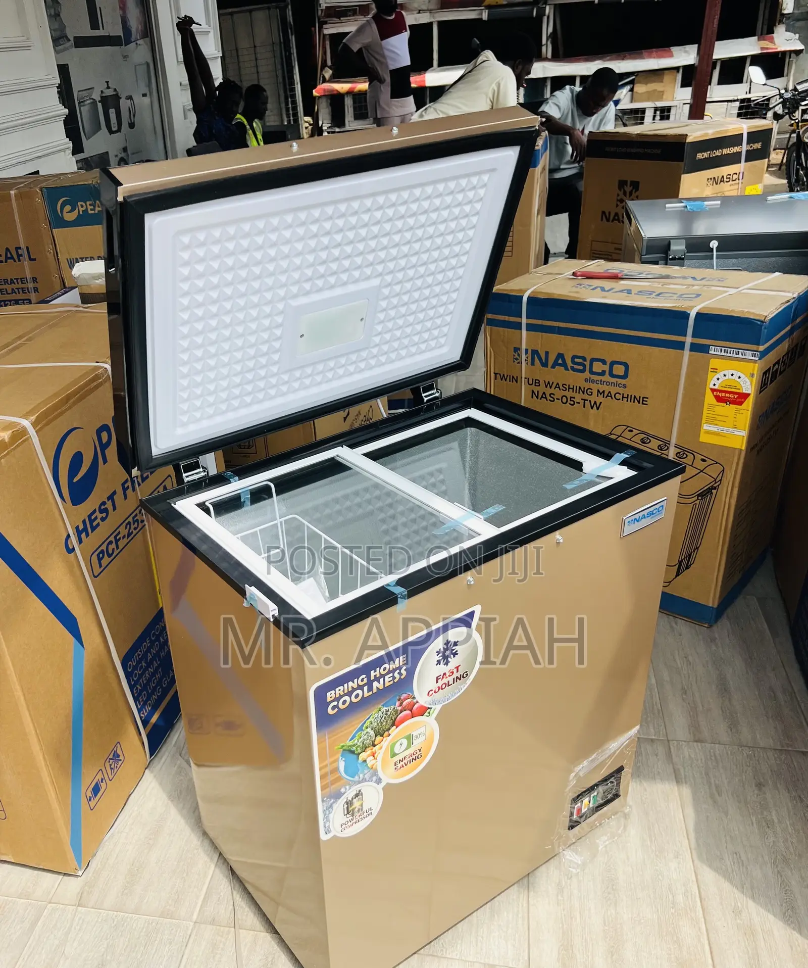 Extremely Classic Nasco 150L Single Door Chest Freezer(Gold) 