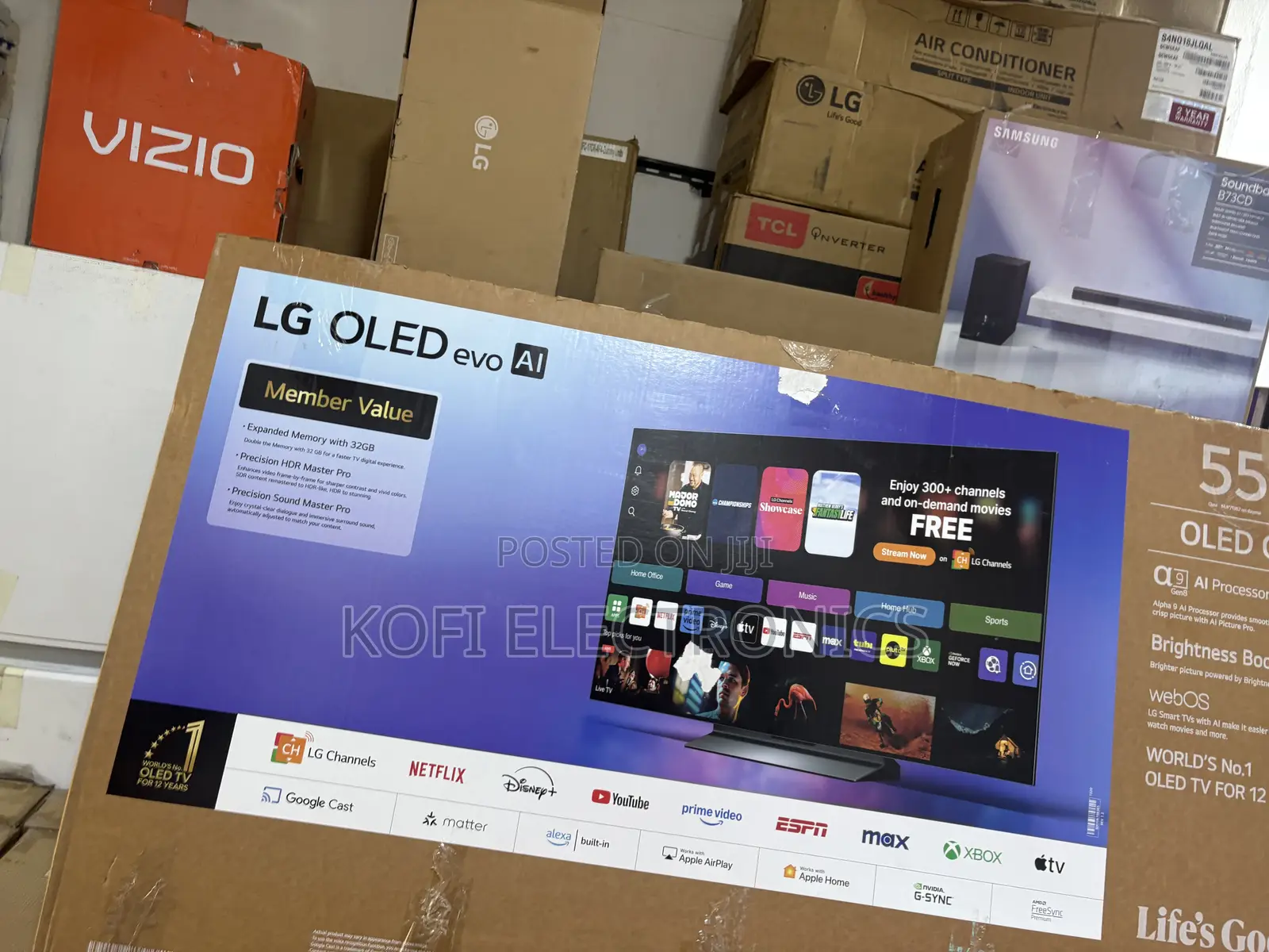 Brightness Booster LG 55-Inch Class OLED Evo AI C5 Series Smart TV
