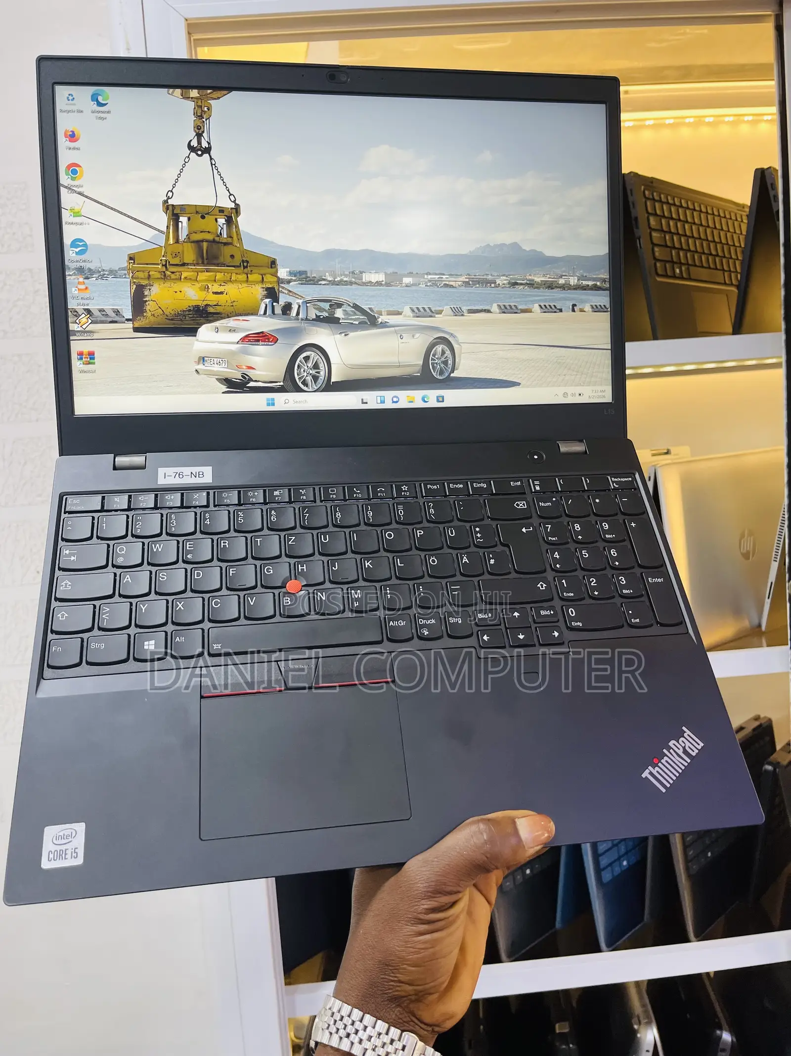 Laptop Lenovo ThinkPad L15 Gen 3 8GB Intel Core i5 SSD 256GB