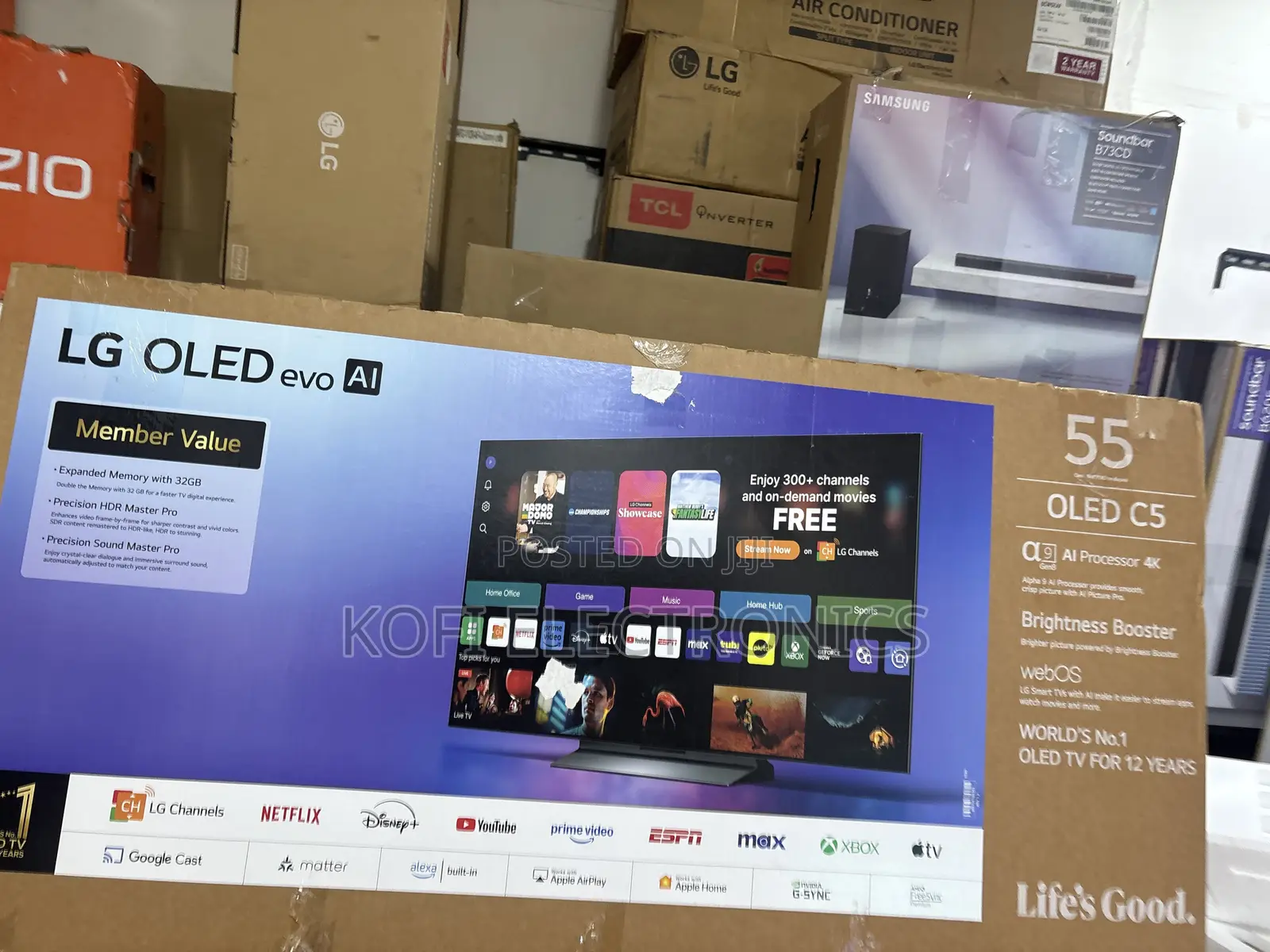 Brilliant Clarity LG 55" Oled C5 Evo Ai Smart TV