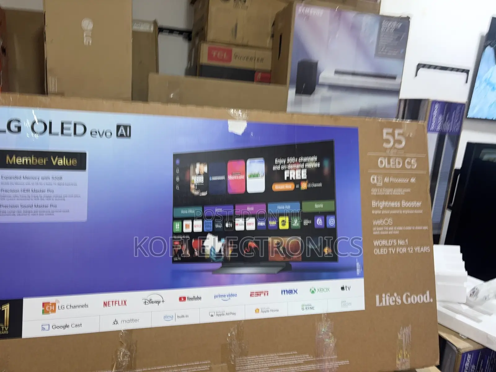Brilliant Clarity LG 55" Oled C5 Evo Ai Smart TV