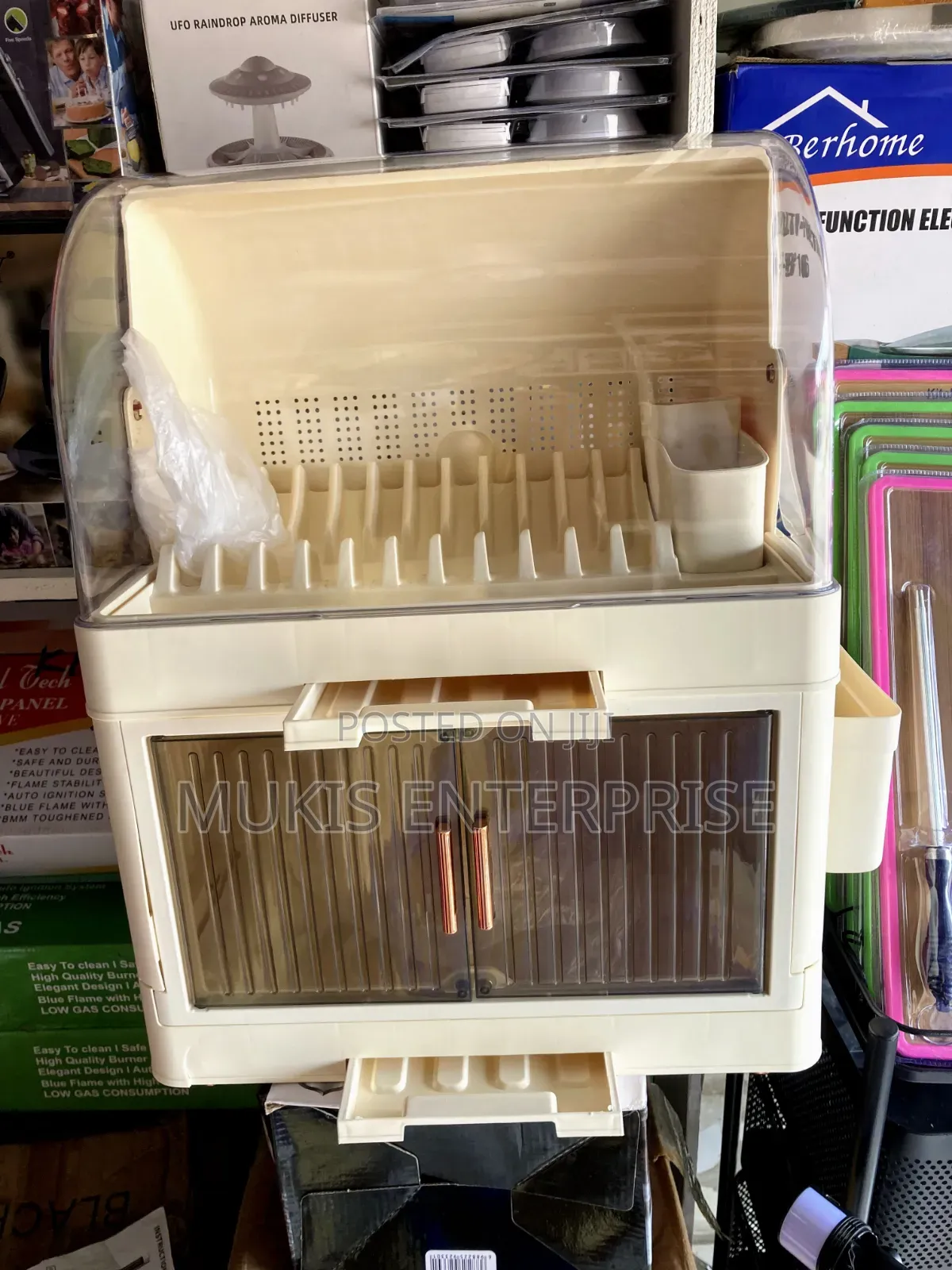 2 Layers Covered Dish Rack