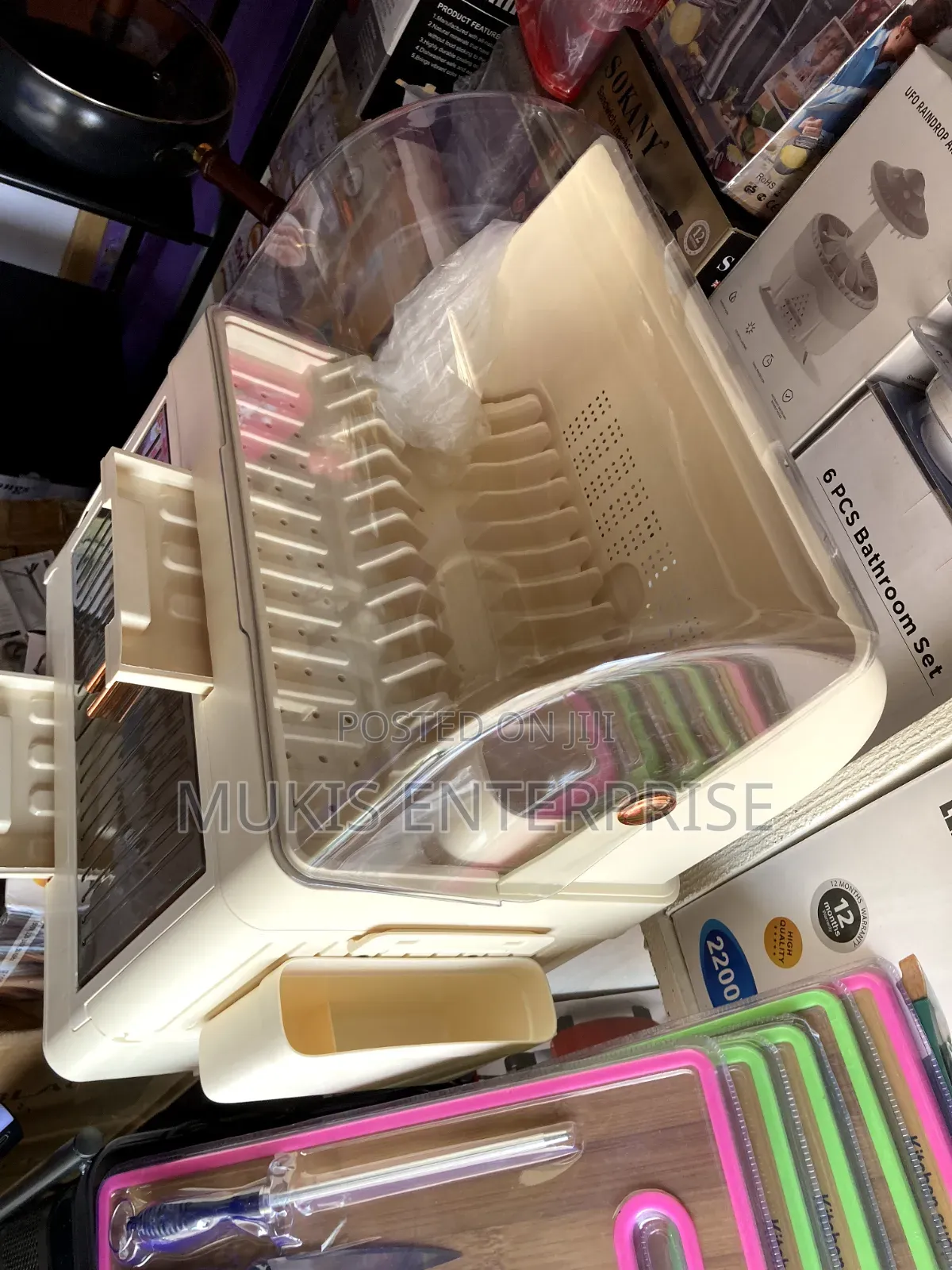 2 Layers Covered Dish Rack