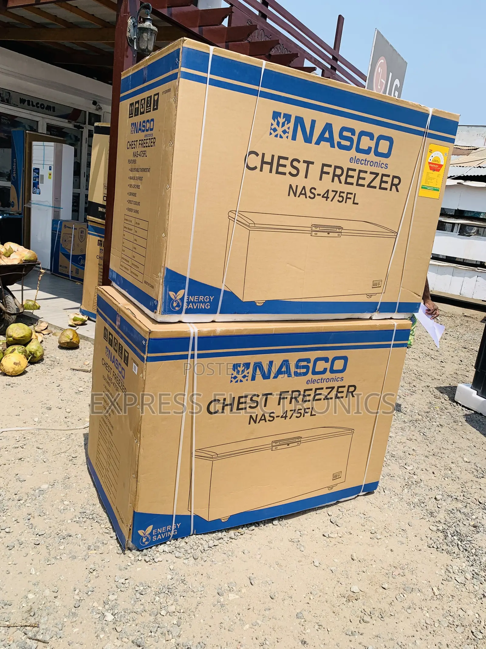 Text Us for Nasco 400 LTRS Chest Freezer – Black (NAS-475FL-B)