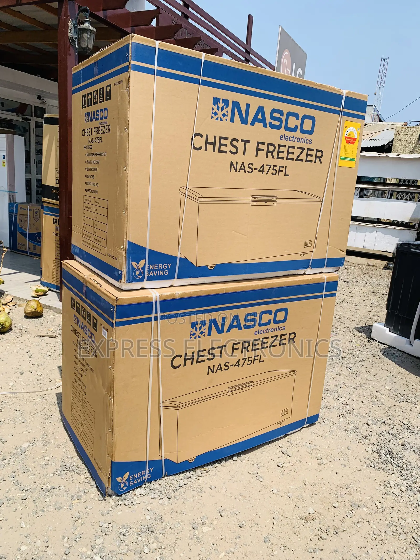 Text Us for Nasco 400 LTRS Chest Freezer – Black (NAS-475FL-B)