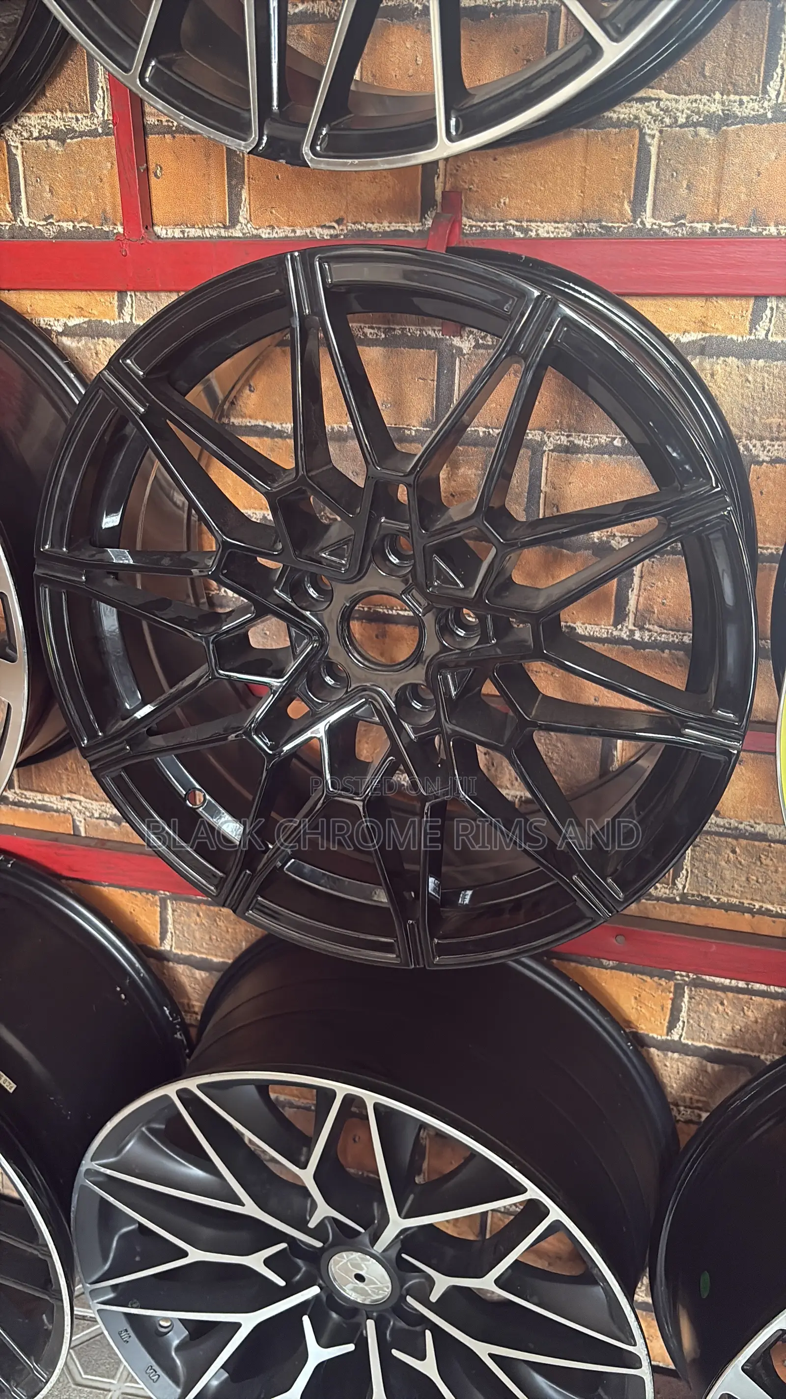 BMW RIM 18 Original Mirror Black