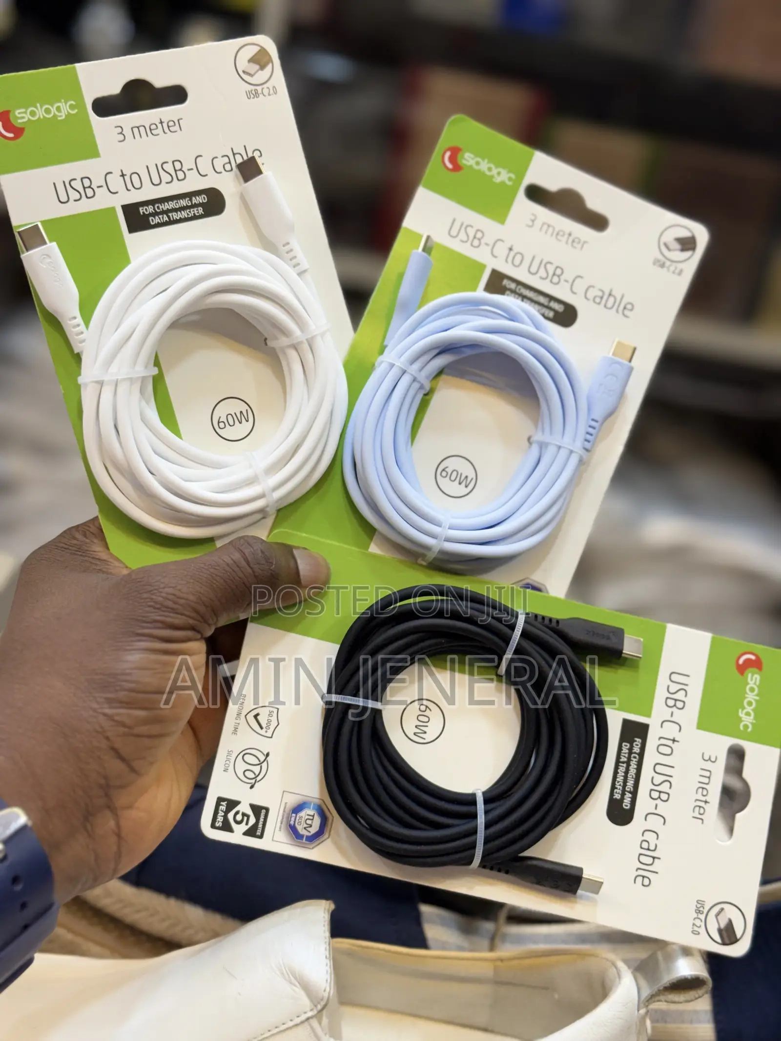 USB C to C 3meter 60w Cable