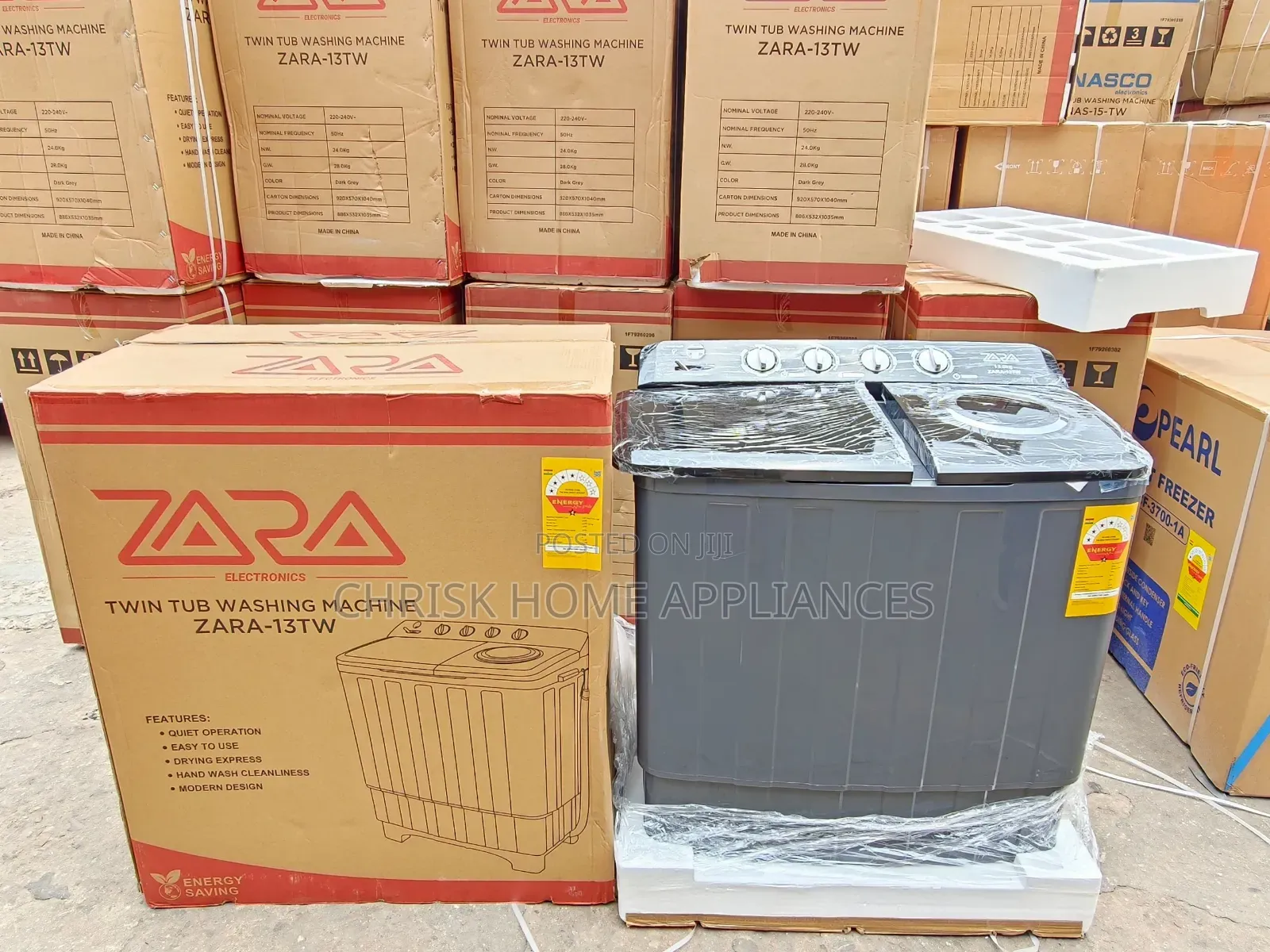 Zara 13kg Twin Tub Semi-Automatic Washing Machine 