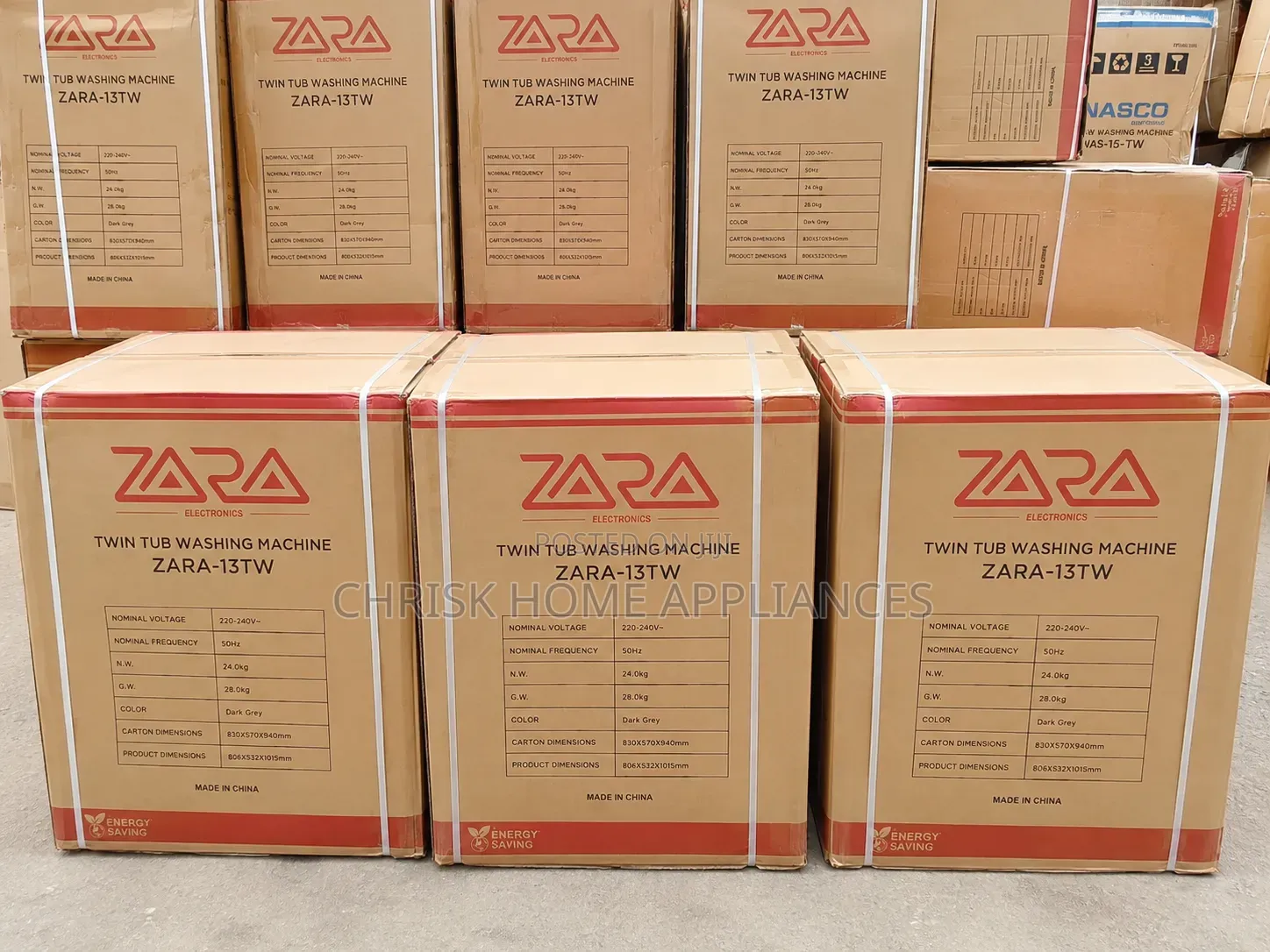 Zara 13kg Twin Tub Semi-Automatic Washing Machine 