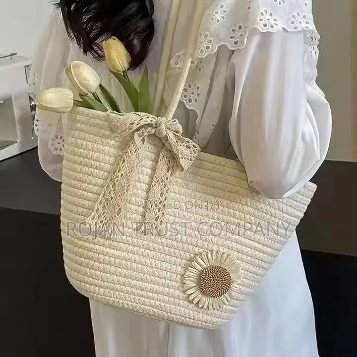 New Design Hand Woven Cotton Tote Bag
