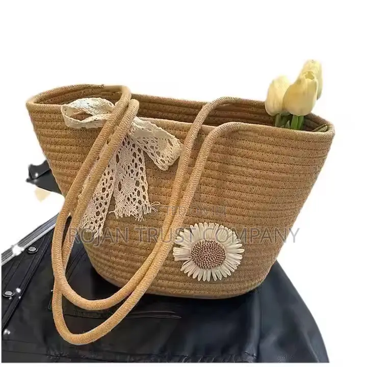 New Design Hand Woven Cotton Tote Bag