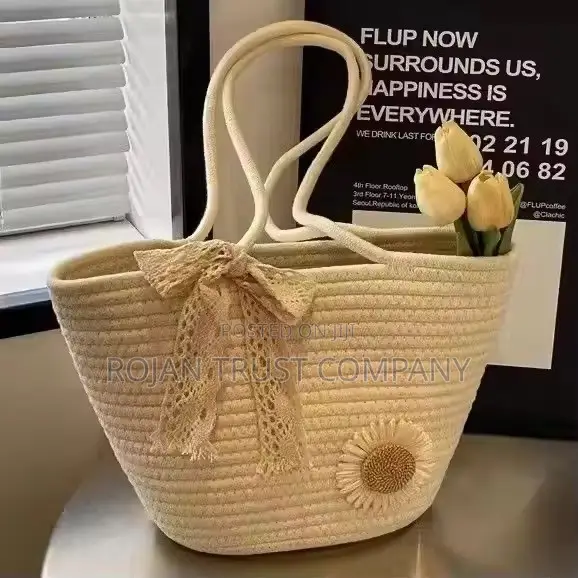 New Design Hand Woven Cotton Tote Bag
