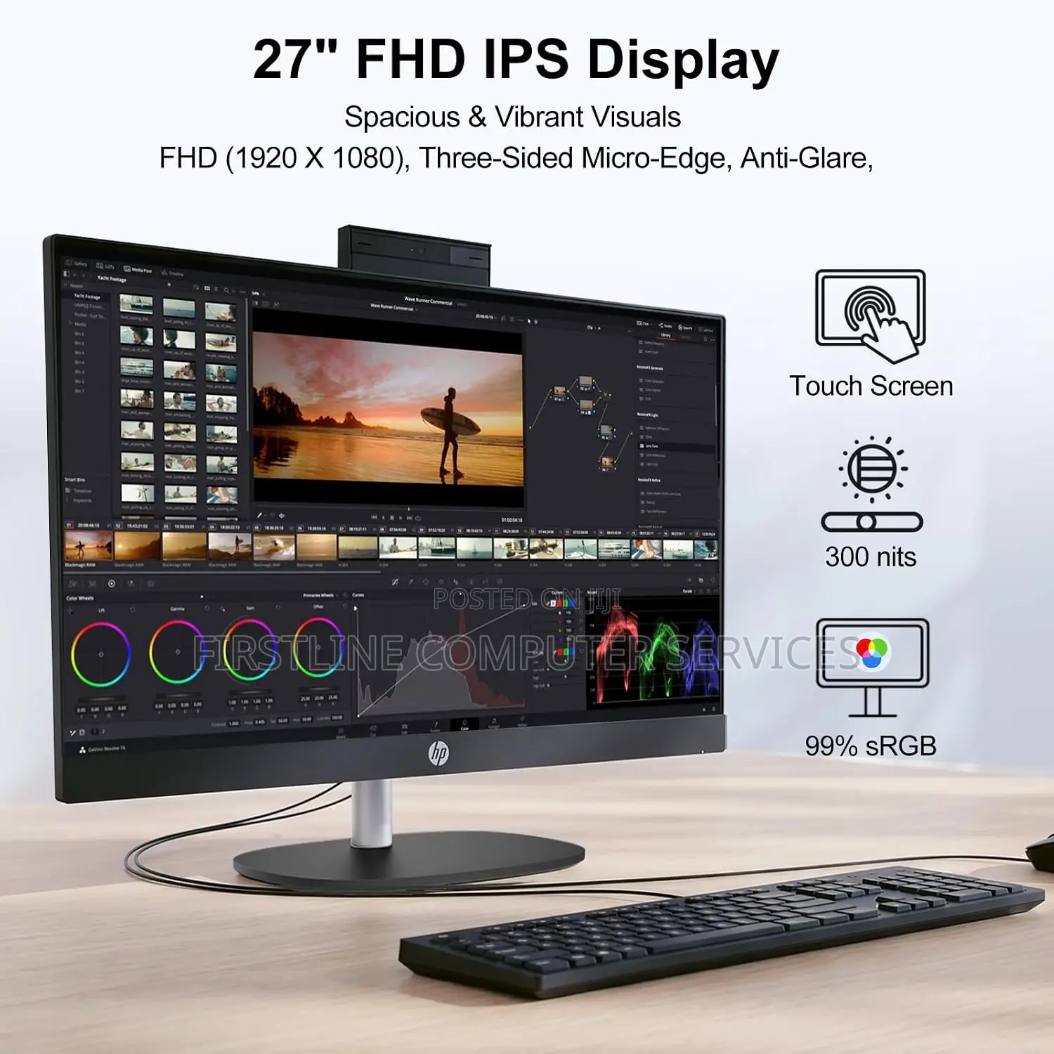 New Desktop Computer HP AiO 24 8GB Intel Core Ultra 5 SSD 512GB