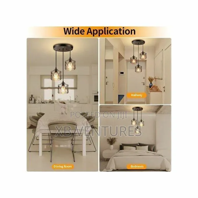 3 Head LED Ceiling Light, Adjustable Pendant, Recessed Lighting
