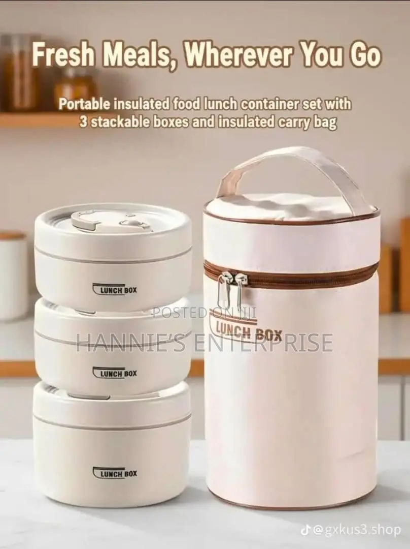 Portable Insulated Food Container Set