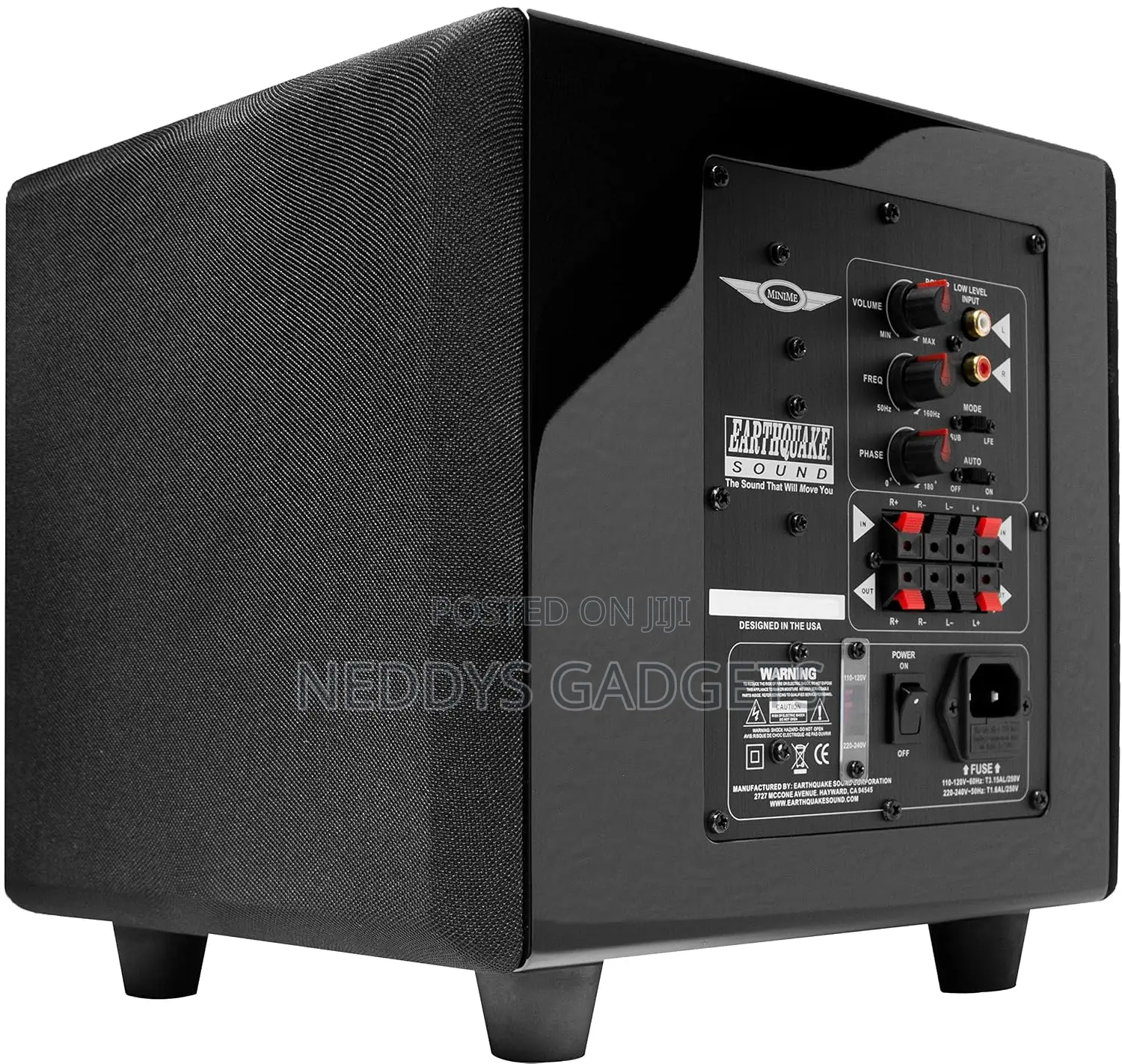Minime Earthquake P8 Version 1 Powered Subwoofer- Black Piano
