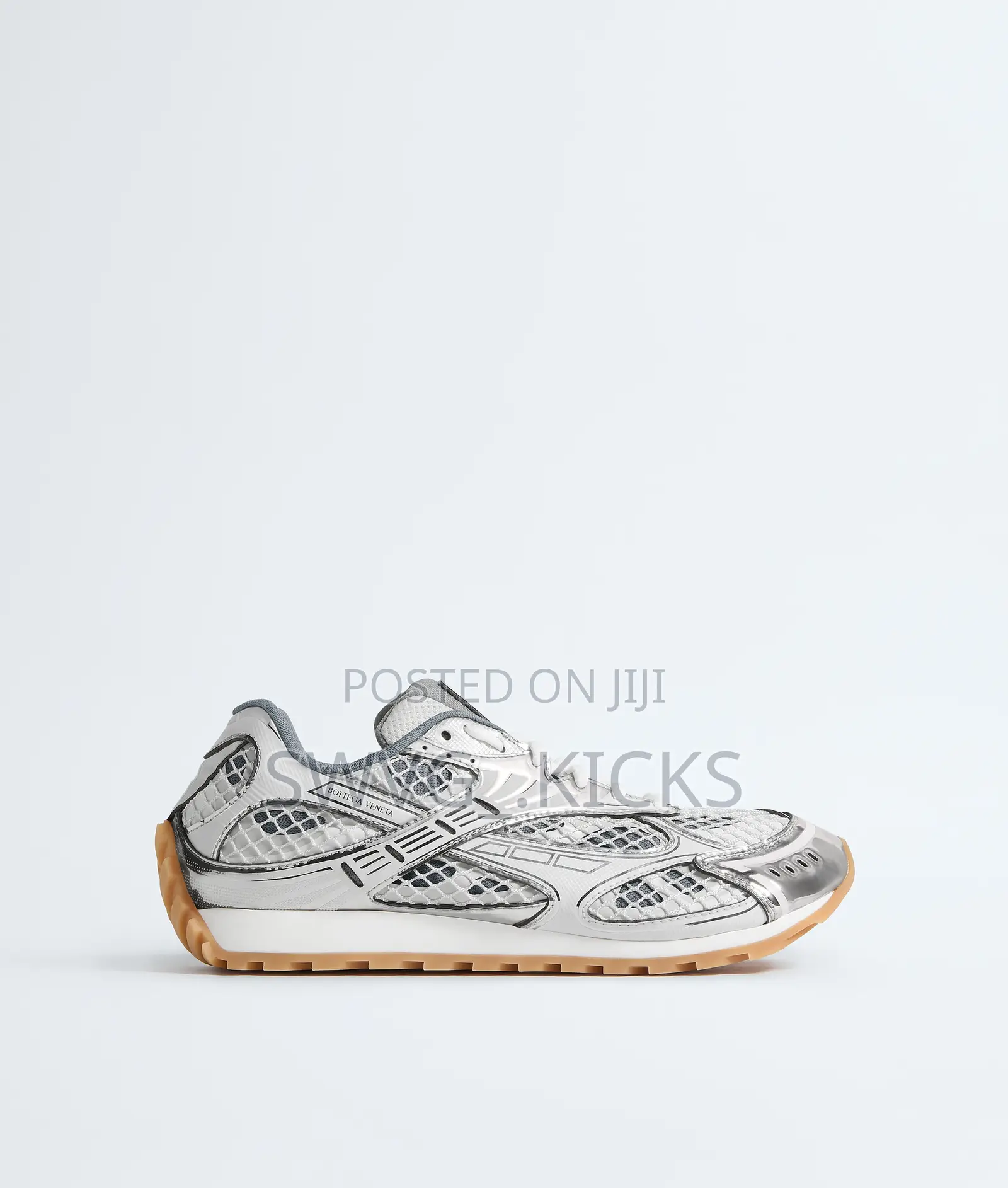 Bottega Veneta Orbit Silver/White