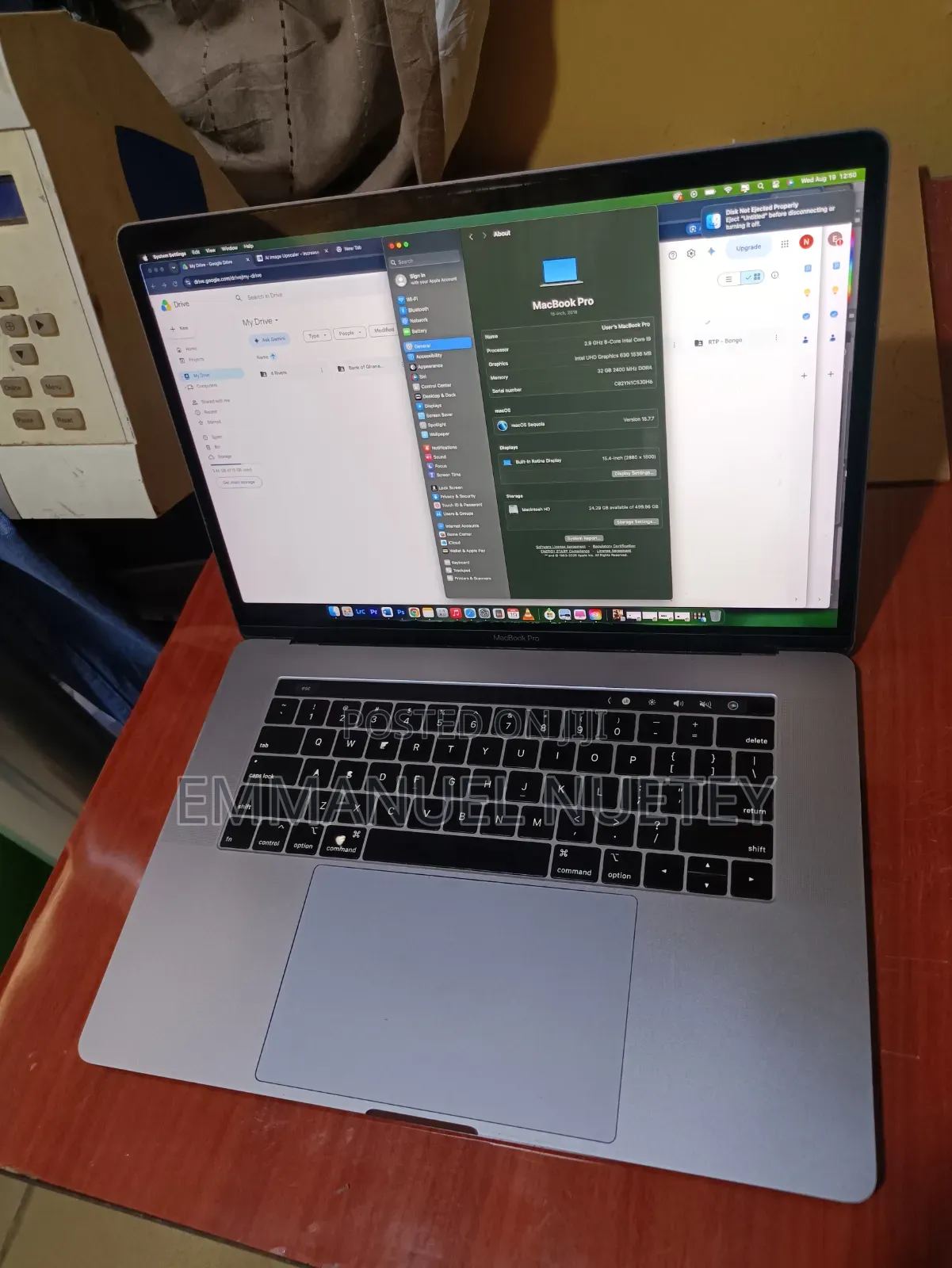 Laptop Apple MacBook Pro 2018 32GB SSD 512GB