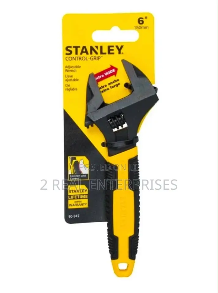 Stanley 6-Inch Control-Grip Adjustable Wrench